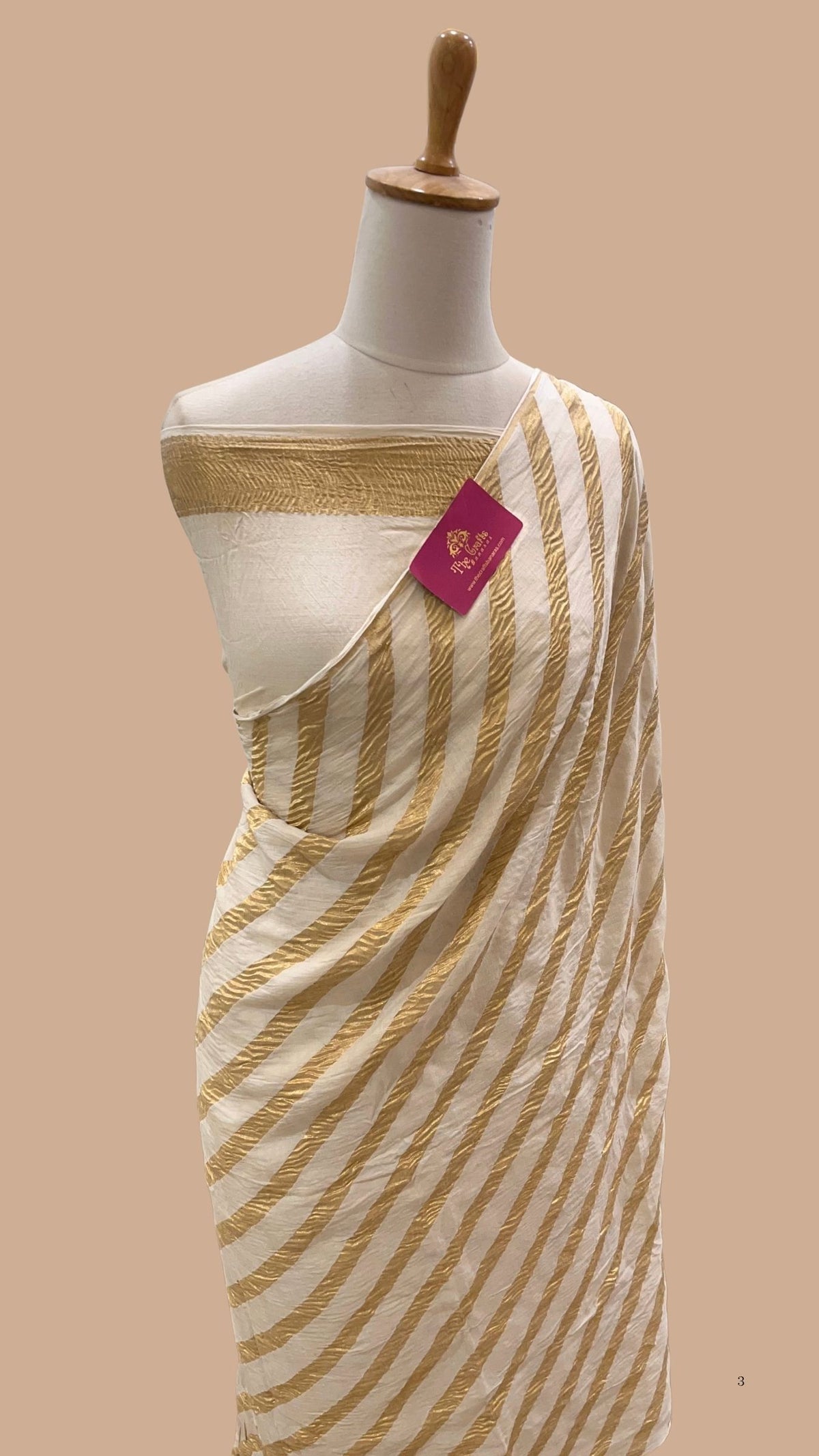 Pure Munga Crush Silk Handloom Banarasi Saree