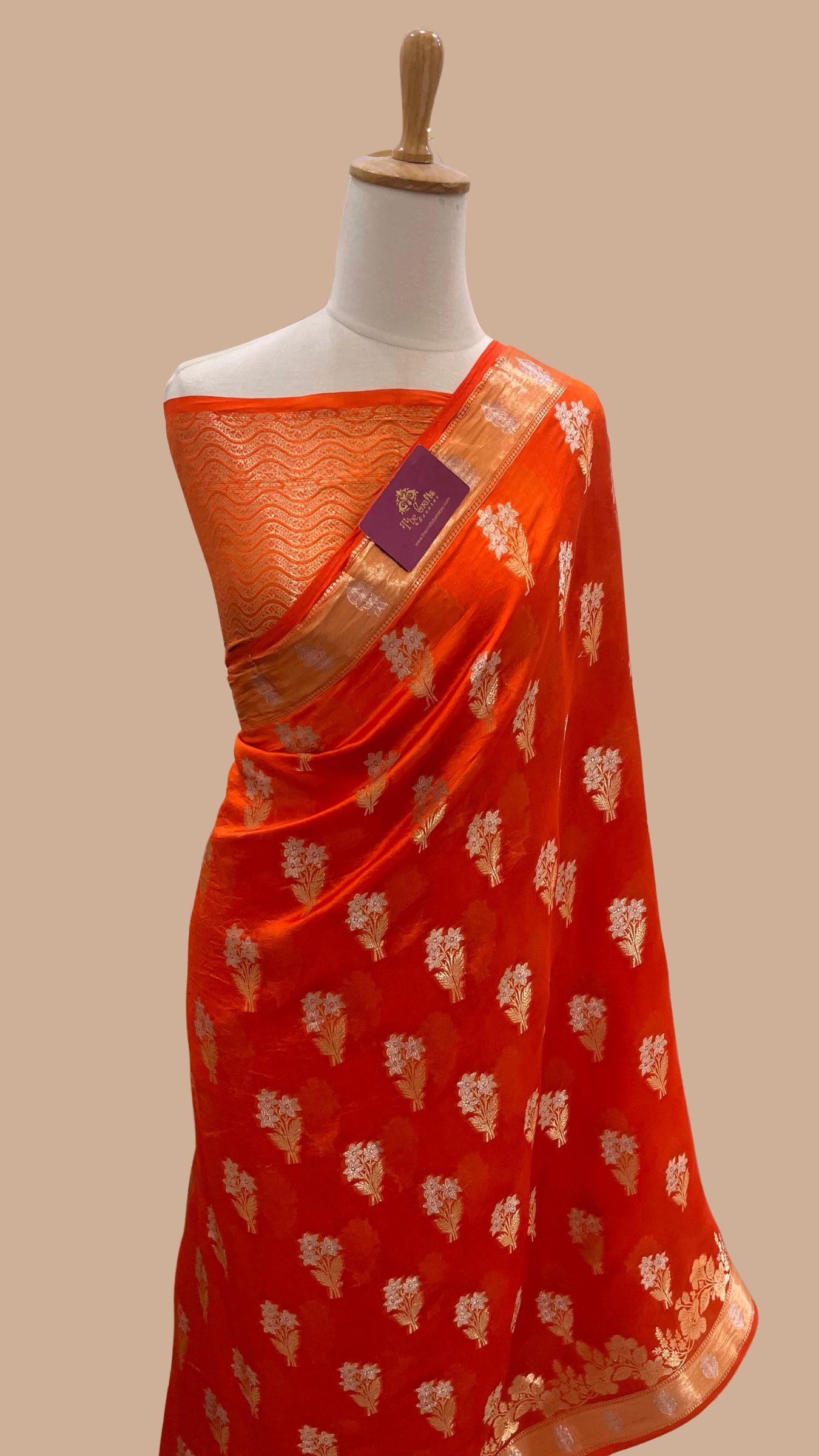 Pure Mango Silk Banarasi Saree