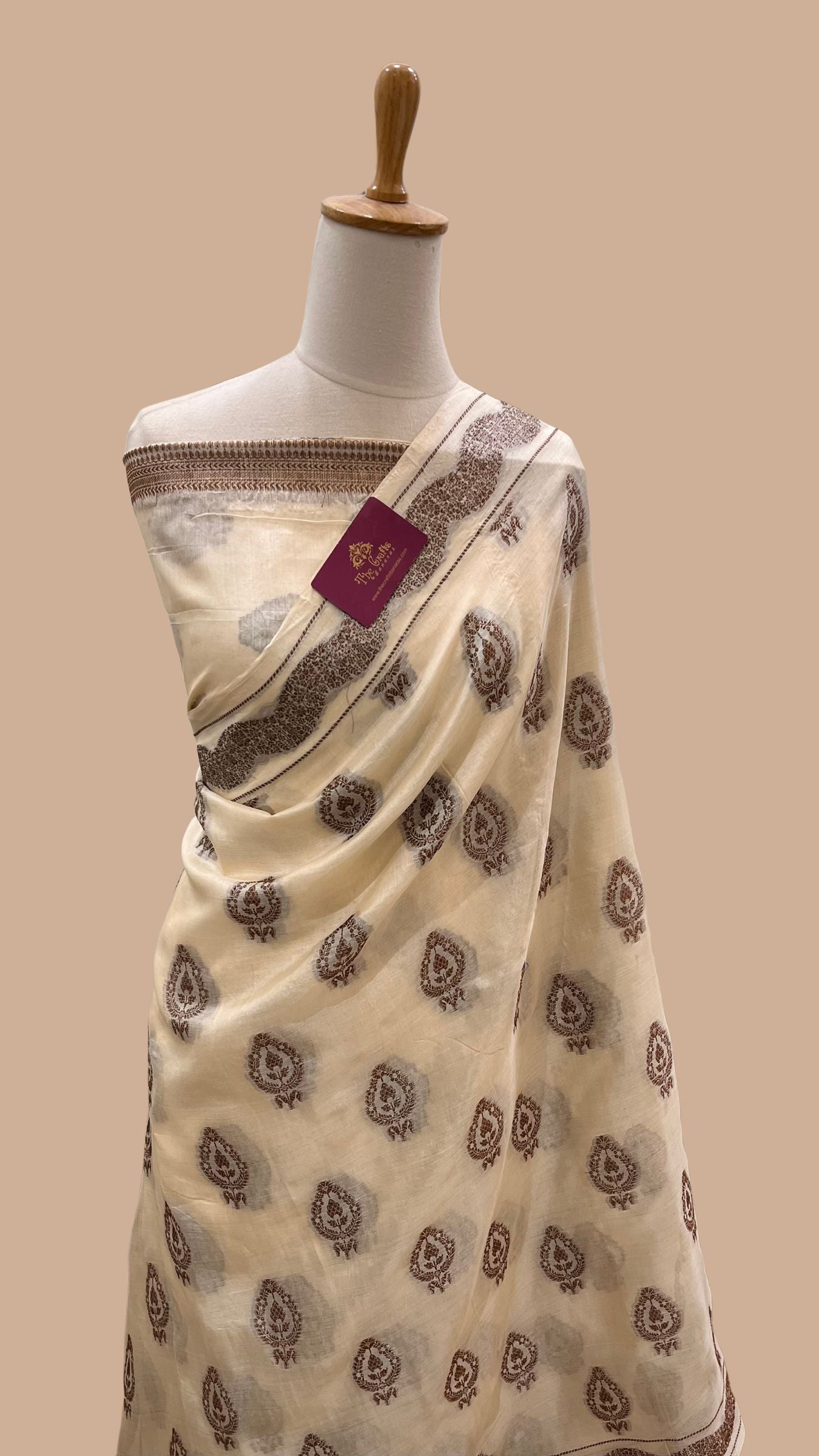 Pure Tussar Silk Banarasi Saree