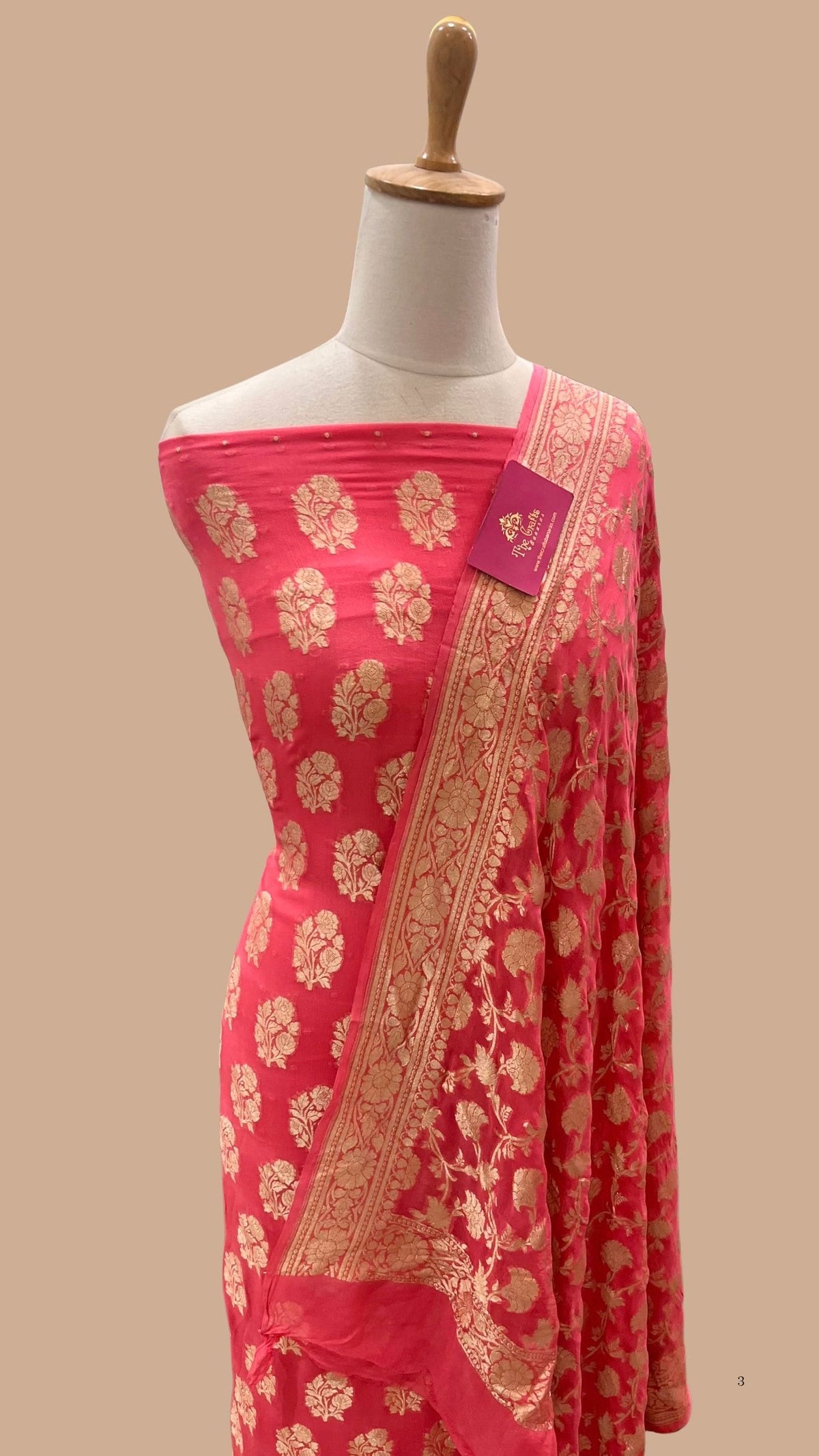 Banarasi Khaddi Georgette Dress Material