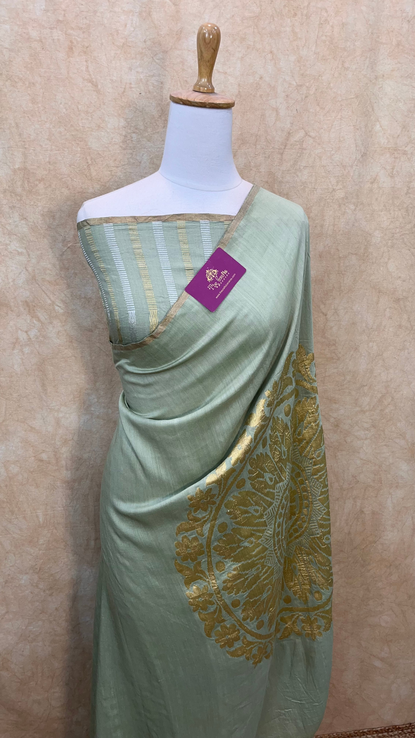 Pure Munga Silk Handloom Banarasi Saree