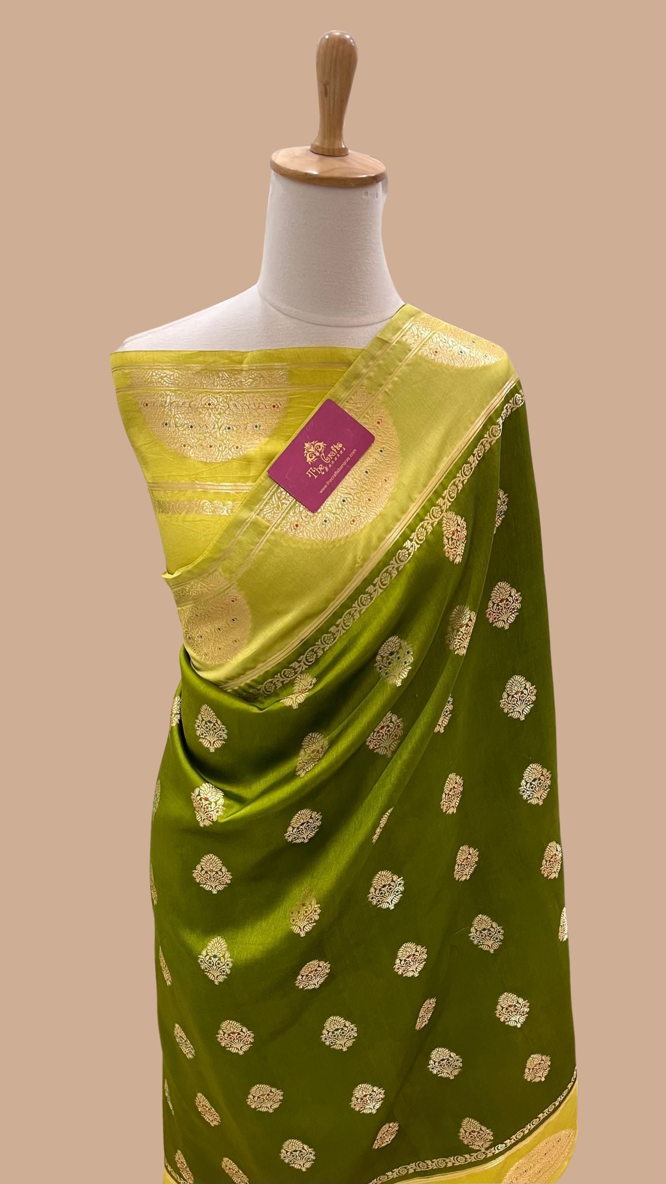 Pure Mango Silk Banarasi Saree