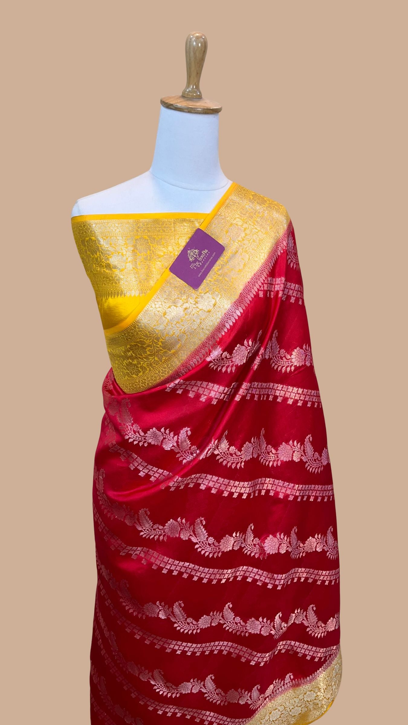 Pure Dupion Silk Banarasi Saree