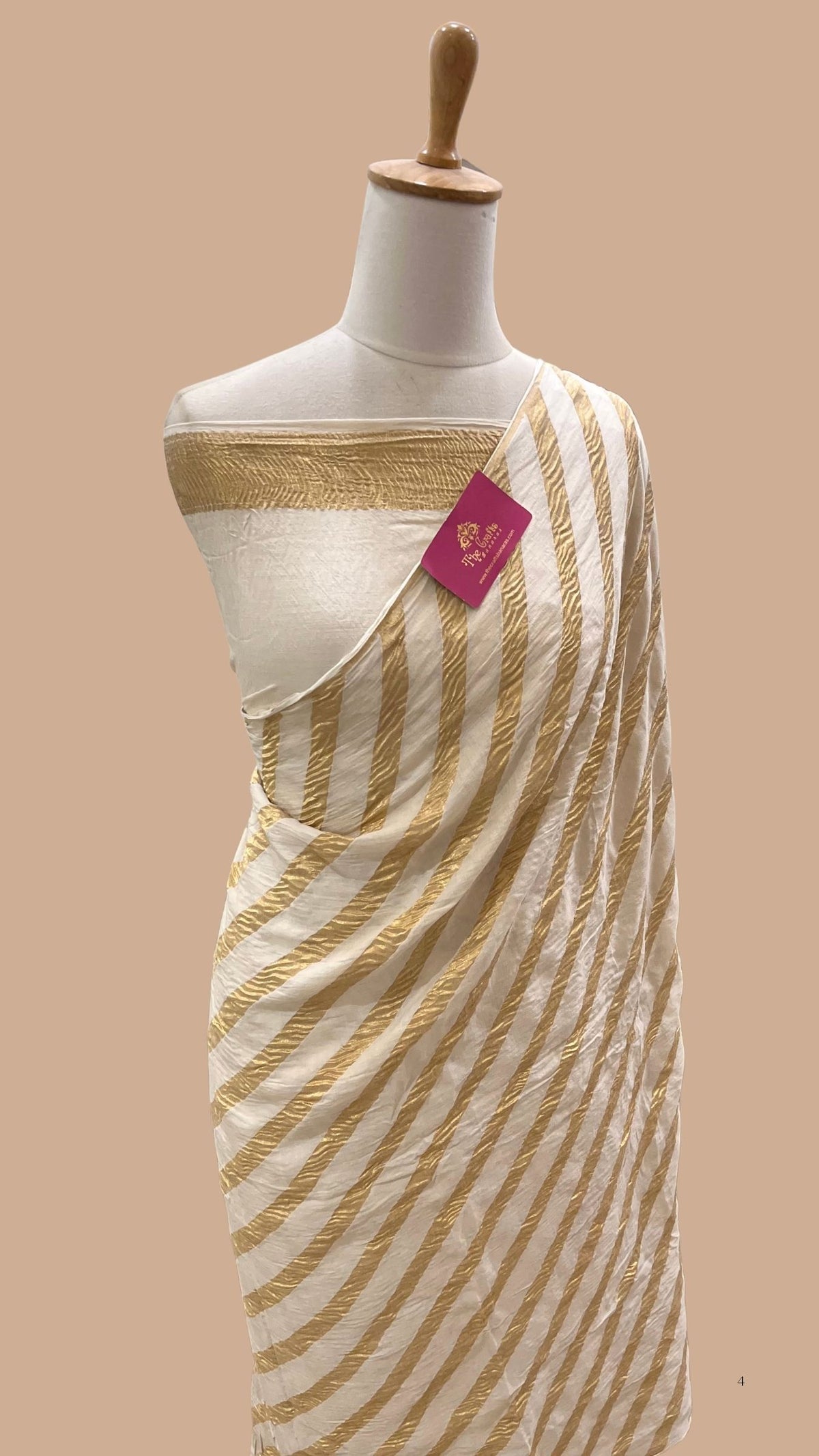 Pure Munga Crush Silk Handloom Banarasi Saree