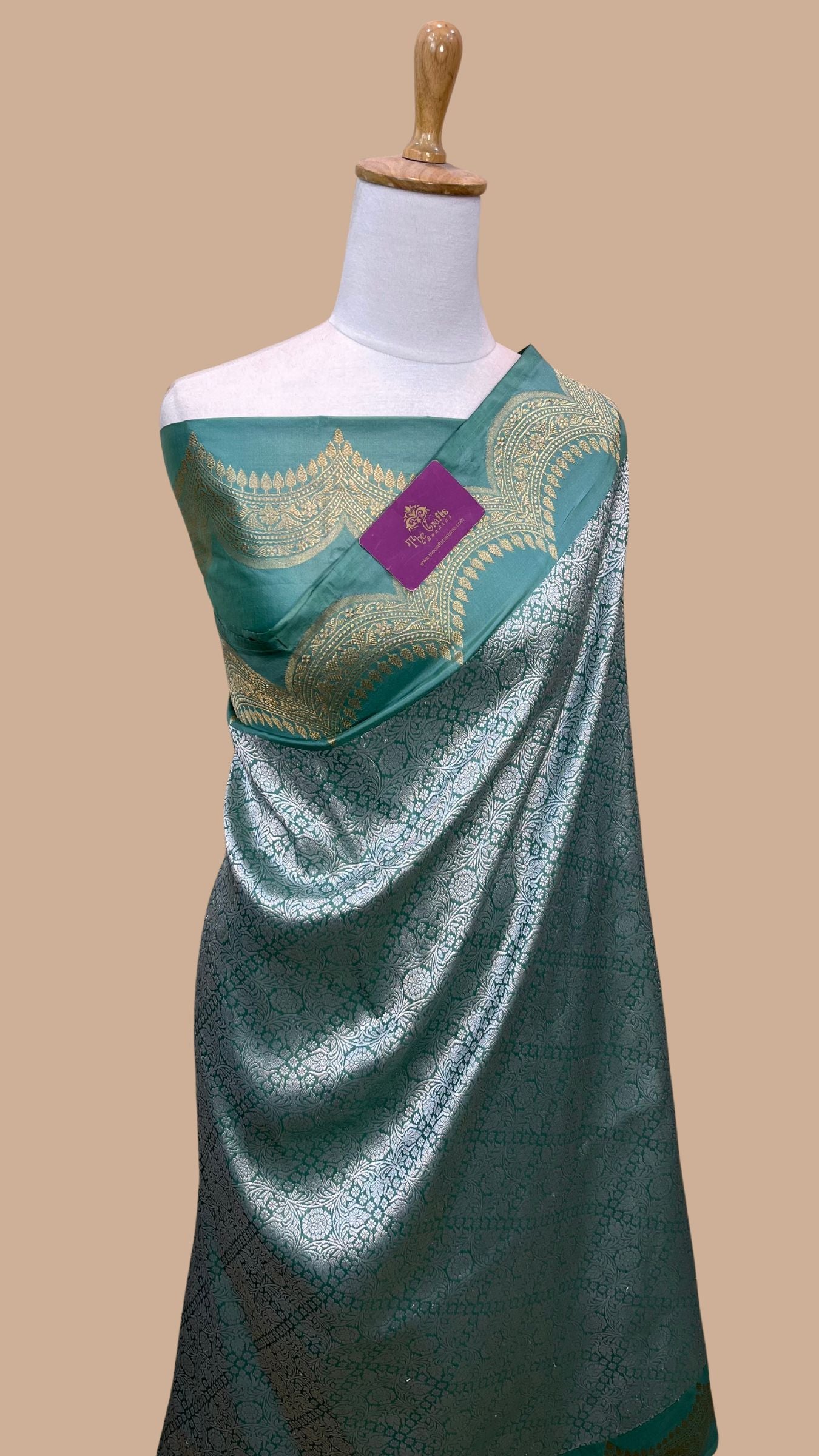 Pure Katan Silk Handloom Banarasi Saree - Kadhua Tanchui Brocade