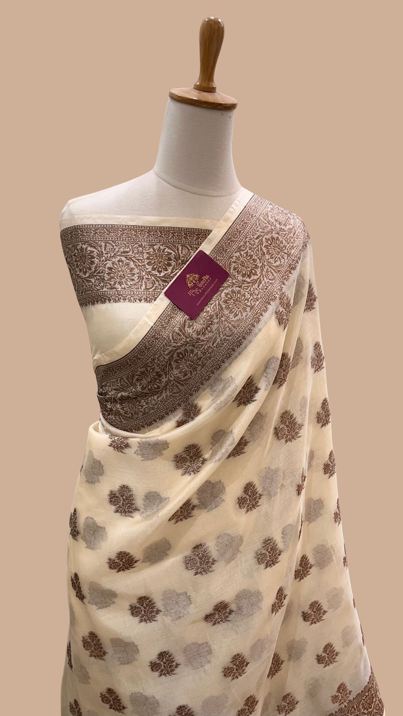 Pure Tussar Silk Banarasi Saree