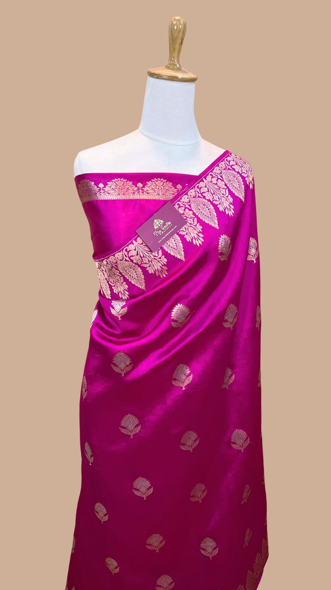 Pure Mango Silk Handloom Banarasi Saree - Sona Roopa