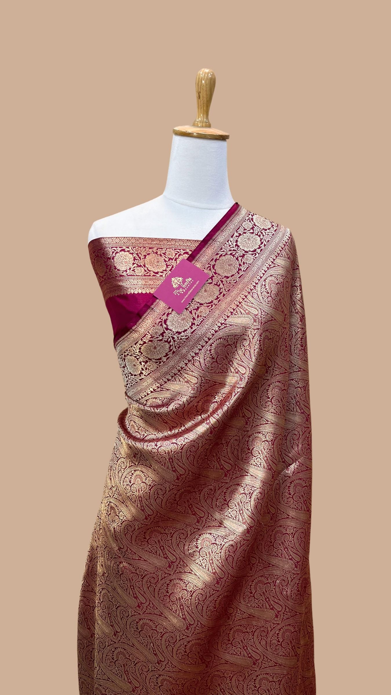 Pure Katan Silk Handloom Banarasi Saree - Tanchui Brocade