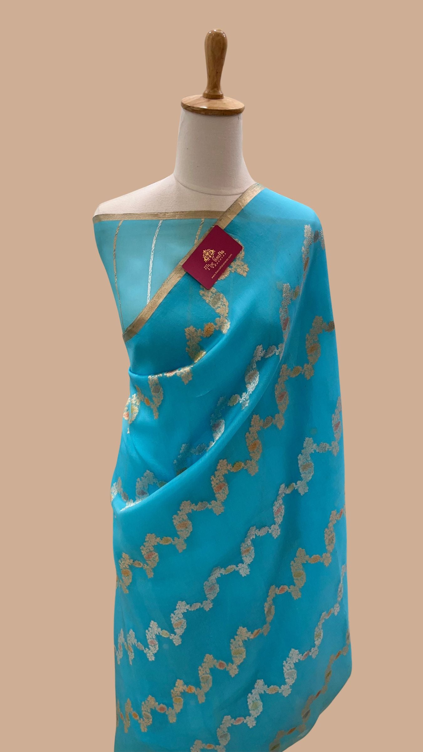 Pure Kora Silk Handloom Banarasi Saree
