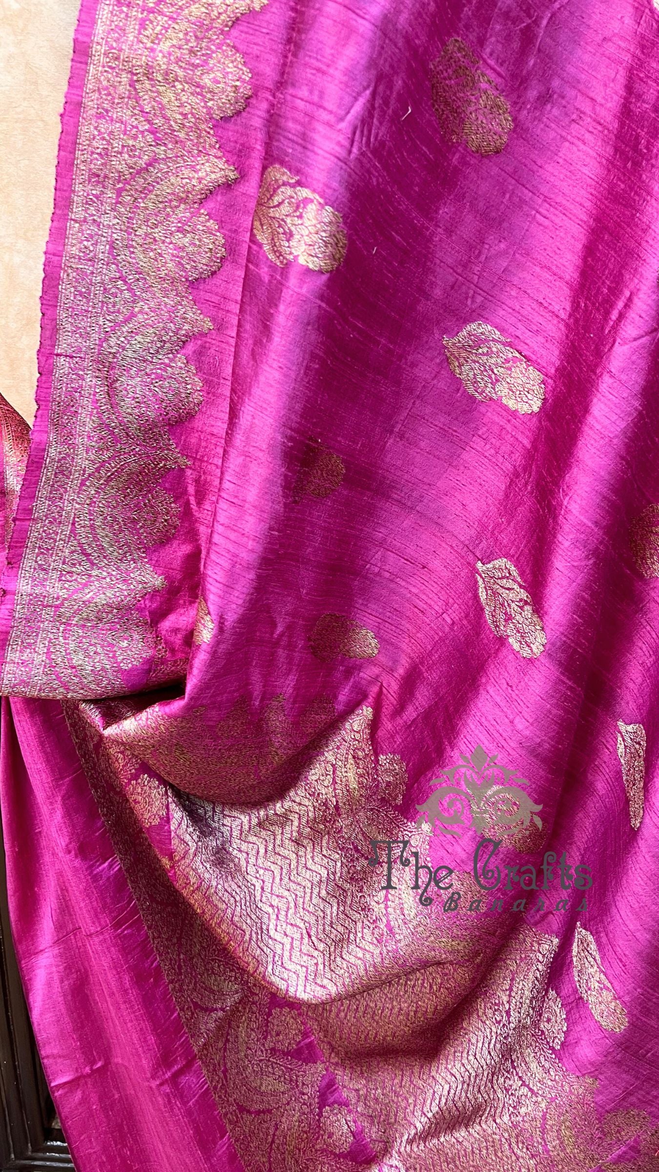 Pure Raw Silk Handloom Banarasi Saree