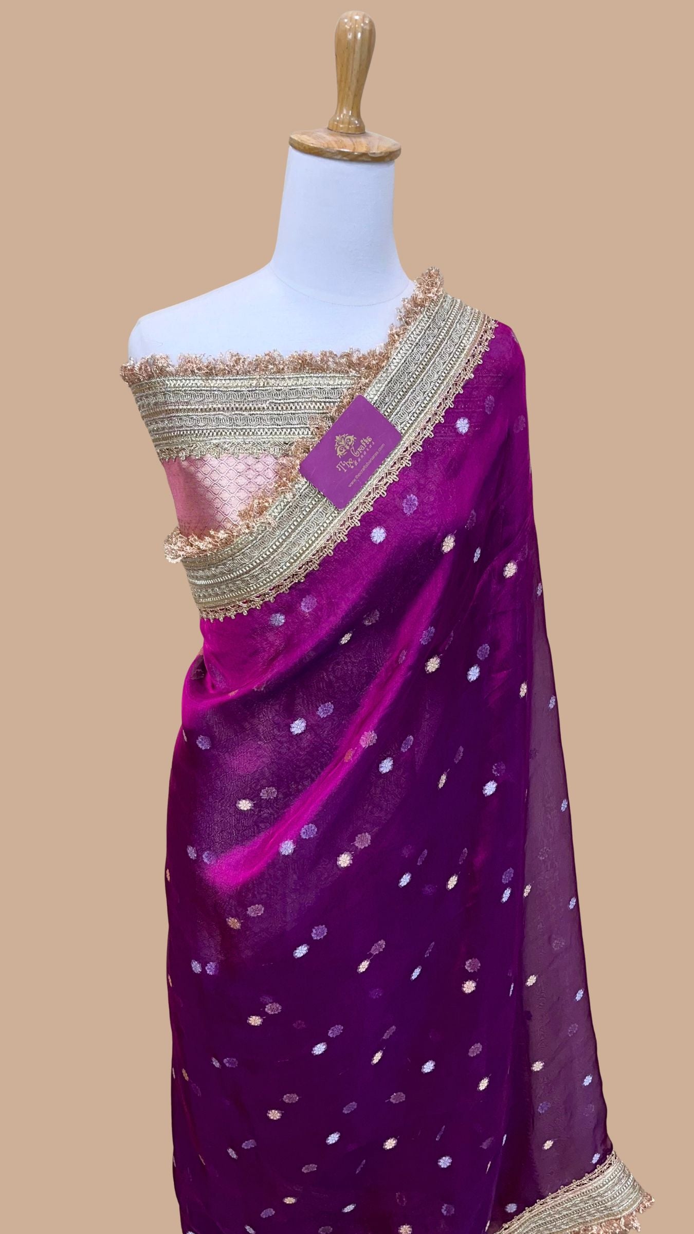 Pure Kora Tissue Silk Banarasi Saree
