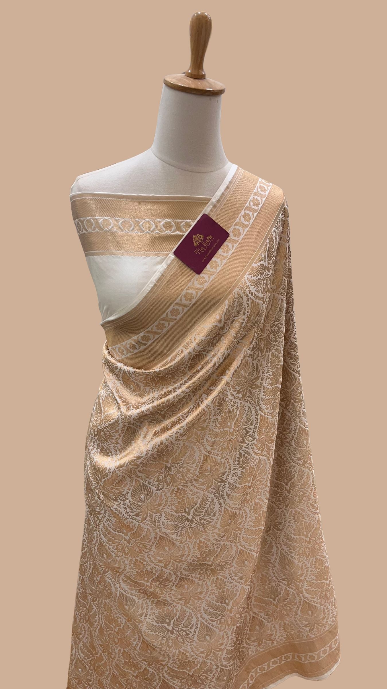 Pure Katan Silk Handloom Banarasi Saree - Tanchui Brocade Meena