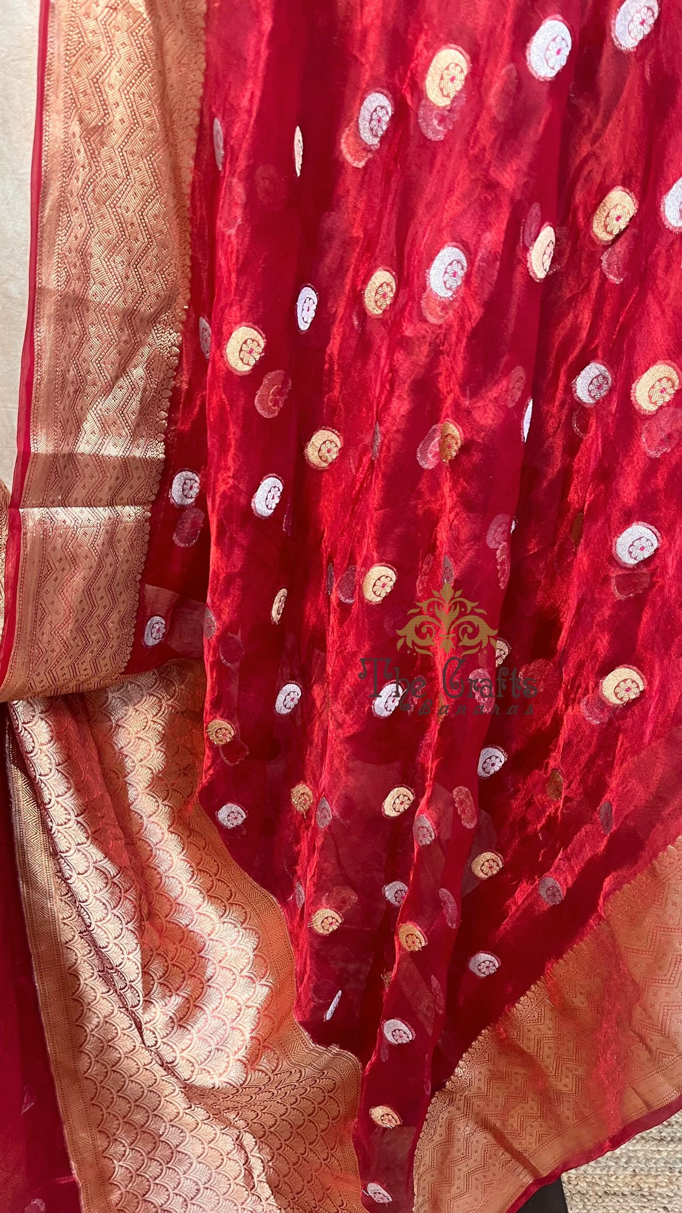 Pure Kora Silk Handloom Banarasi Saree
