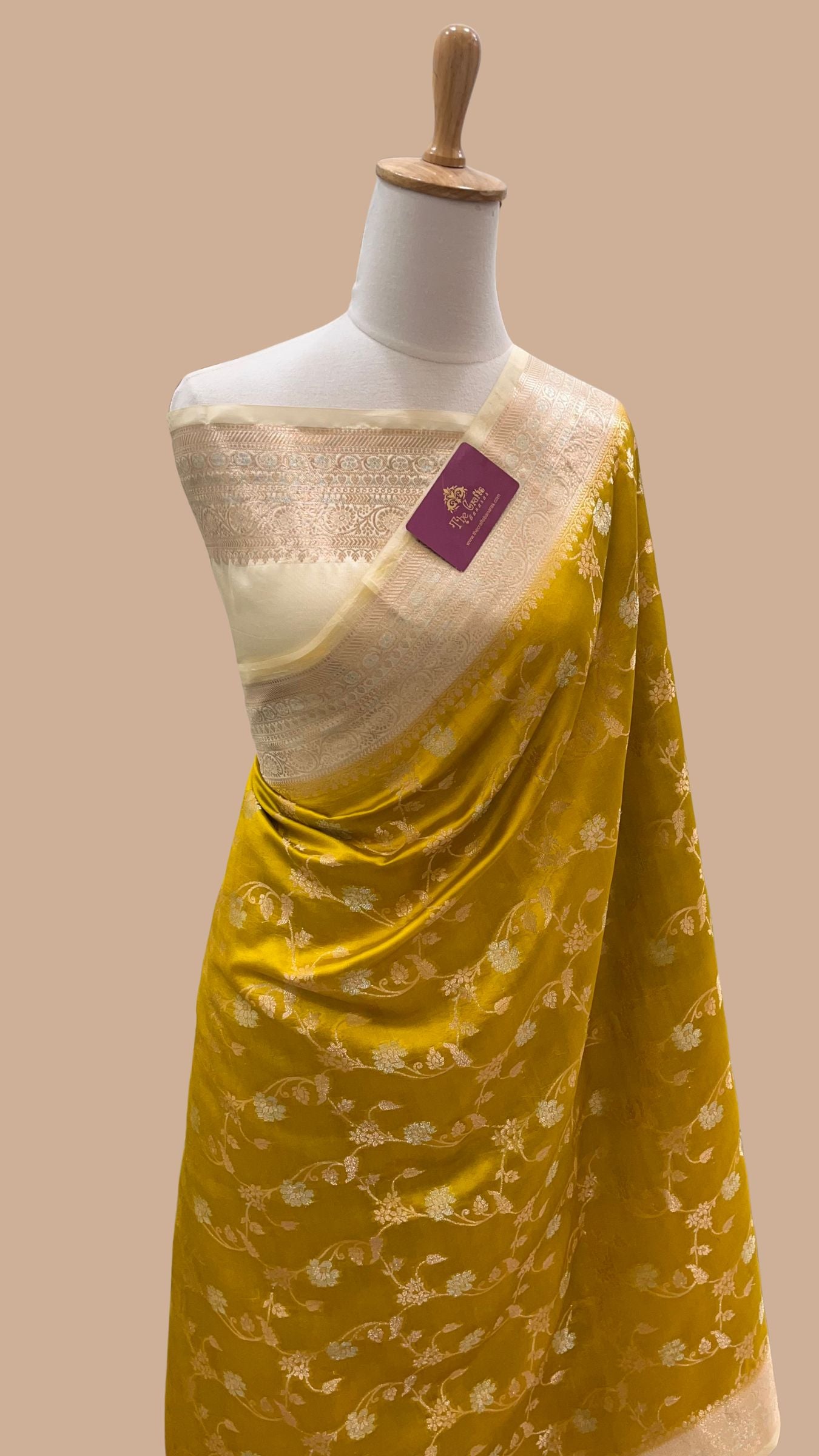 Pure Mango Silk Banarasi Saree
