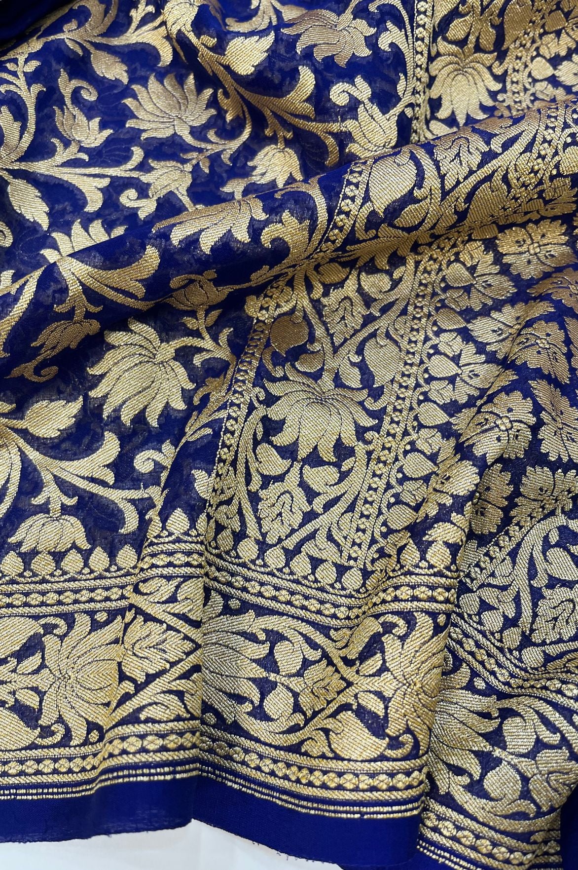 Khaddi Georgette Banarasi Dress Material