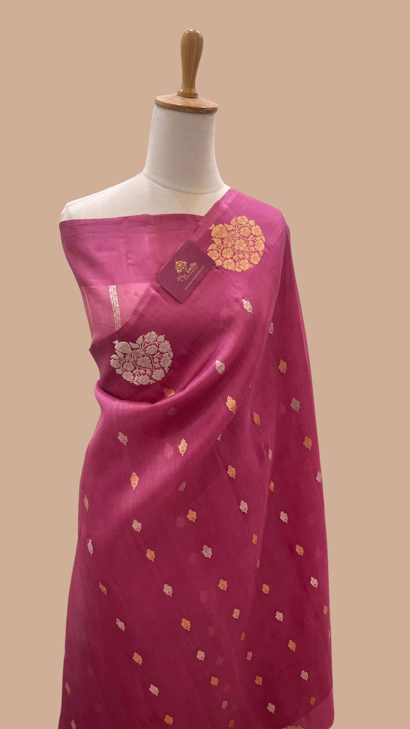 Pure Kora Silk Handloom Banarasi Saree