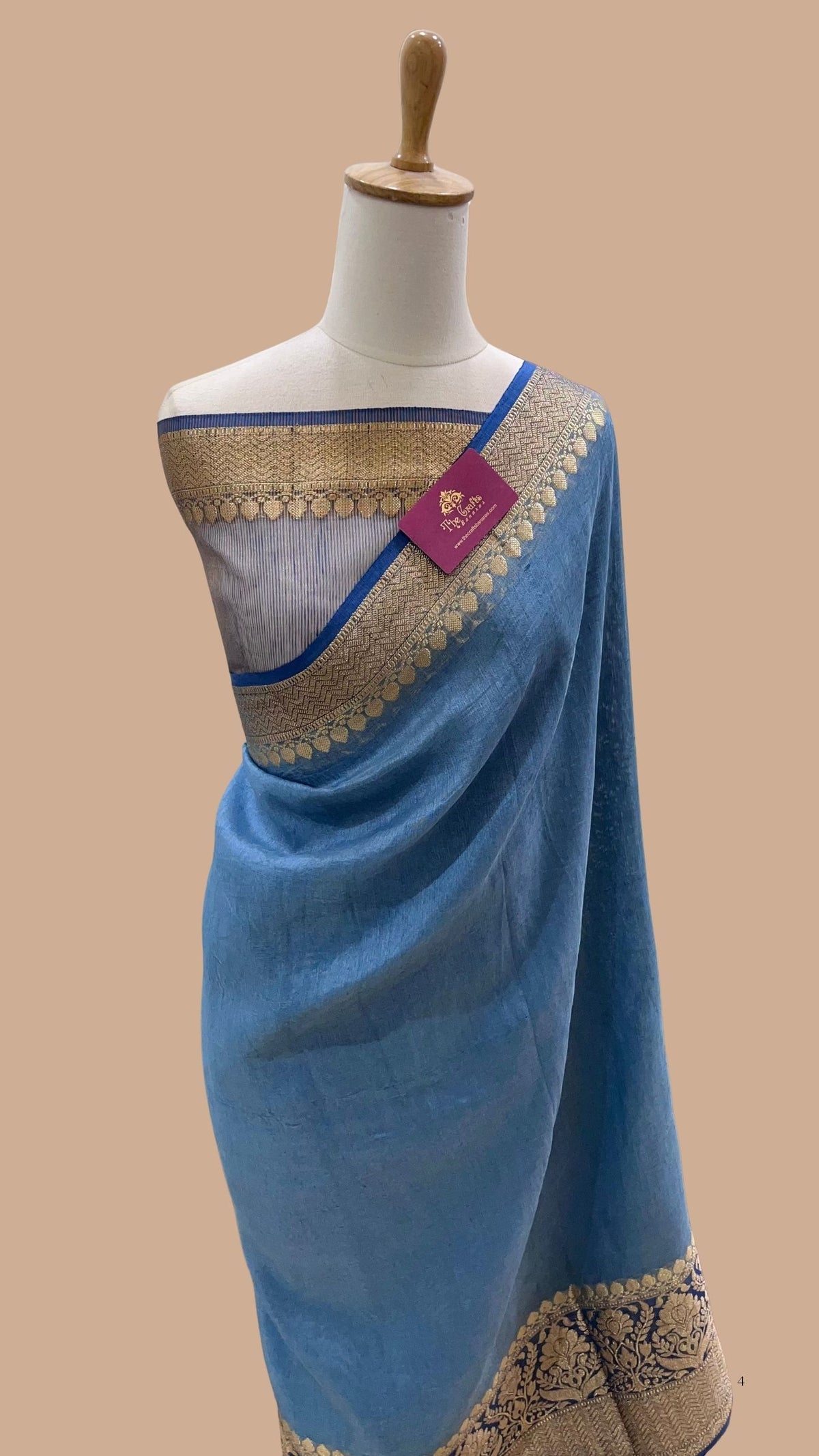 Pure Linen Banarasi Saree