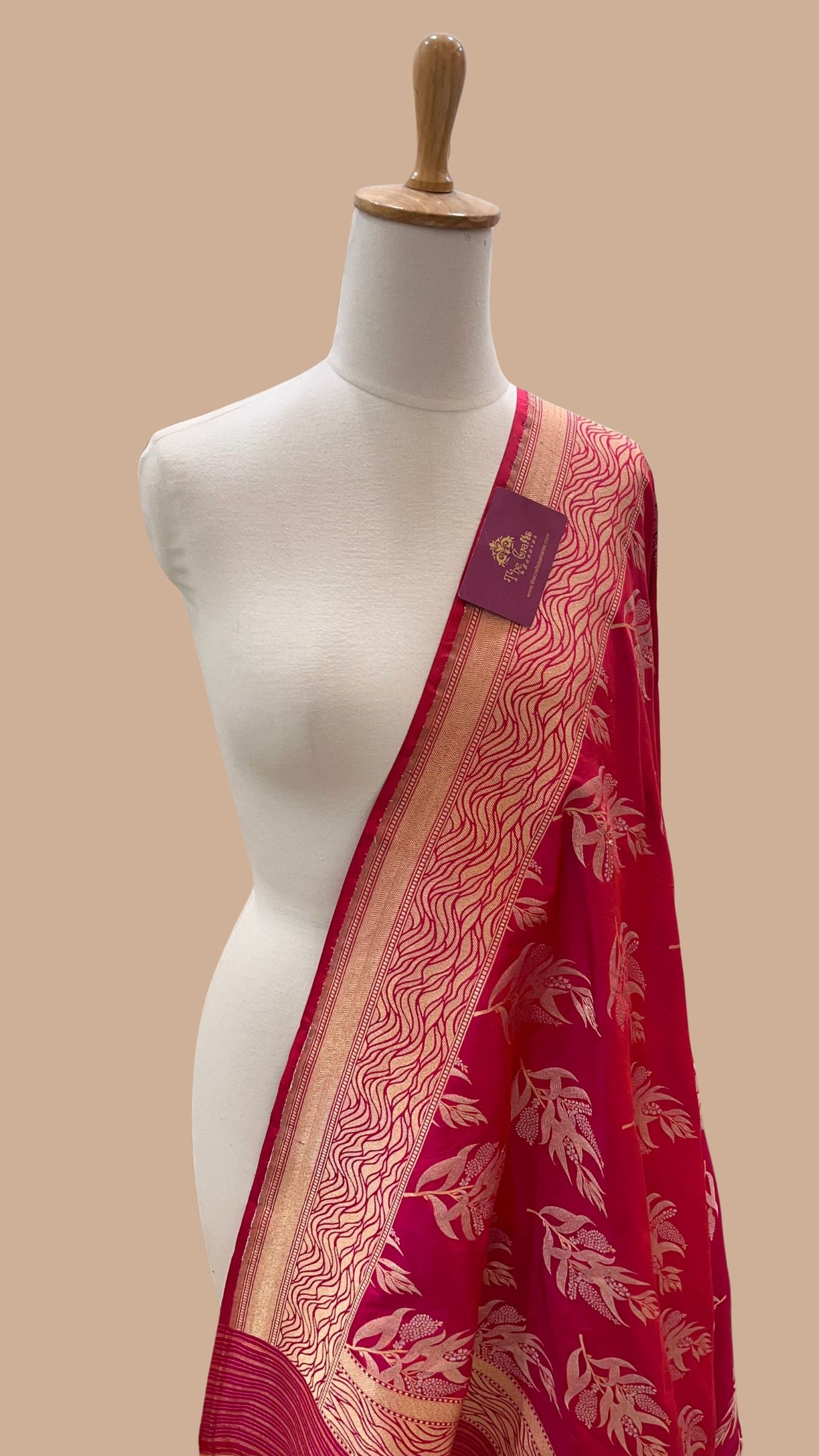 Pure Katan Silk Banarasi Handloom Dupatta