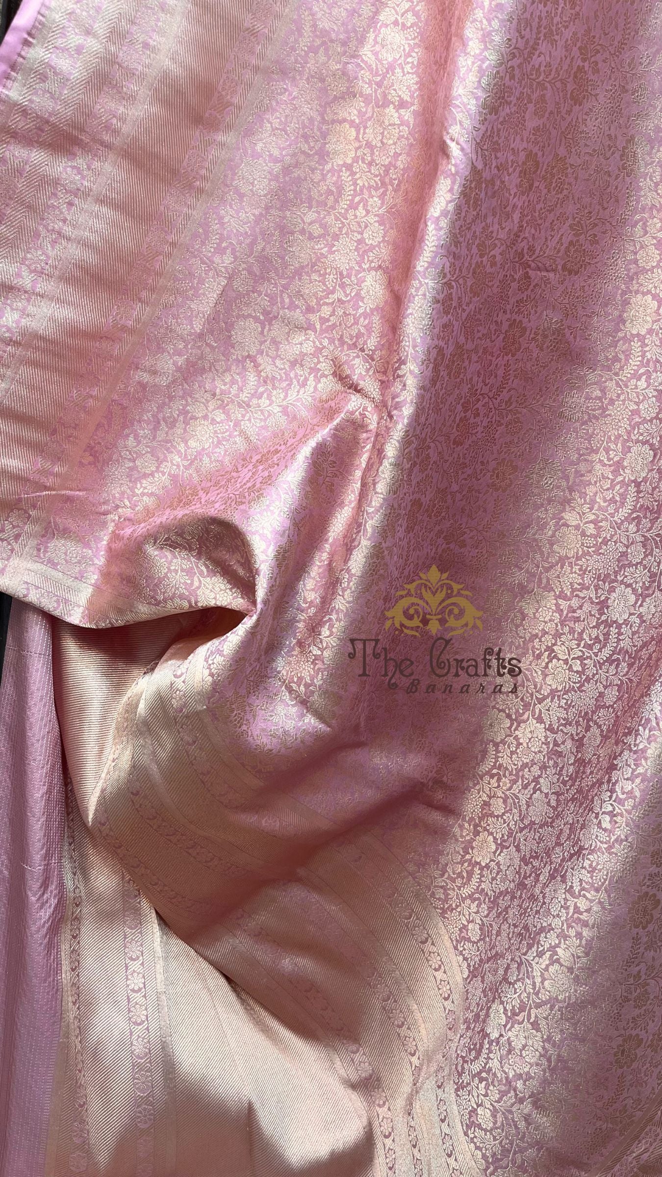 Pure Katan Silk Handloom Banarasi Saree - Tanchui Brocade
