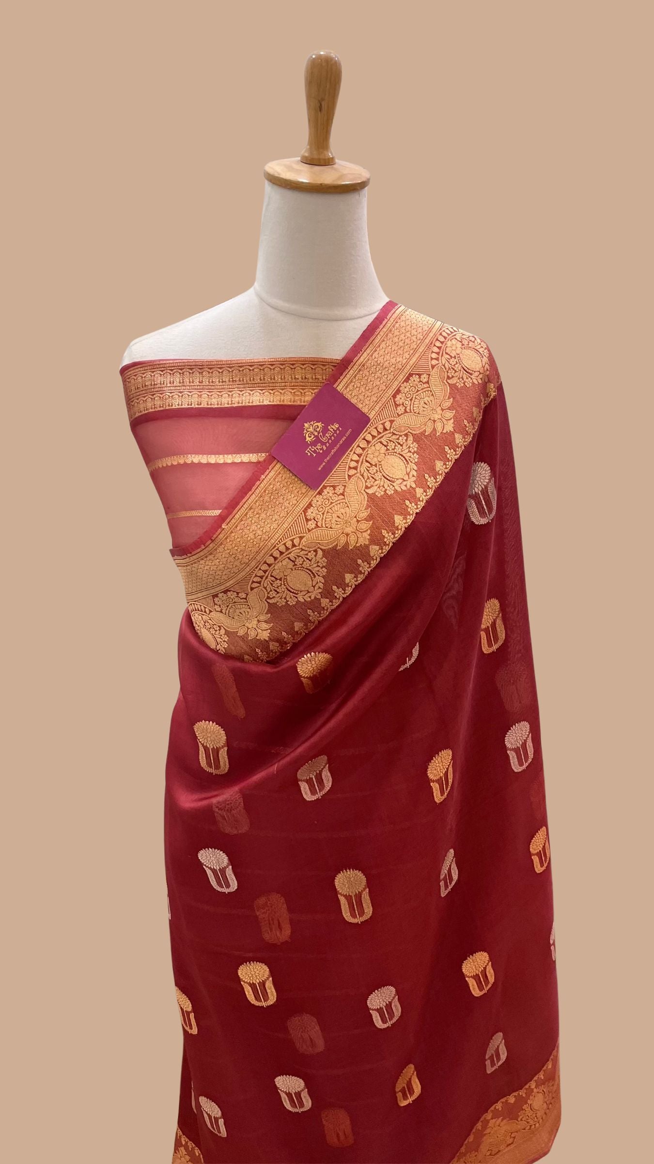 Pure Kora Silk Handloom Banarasi Saree