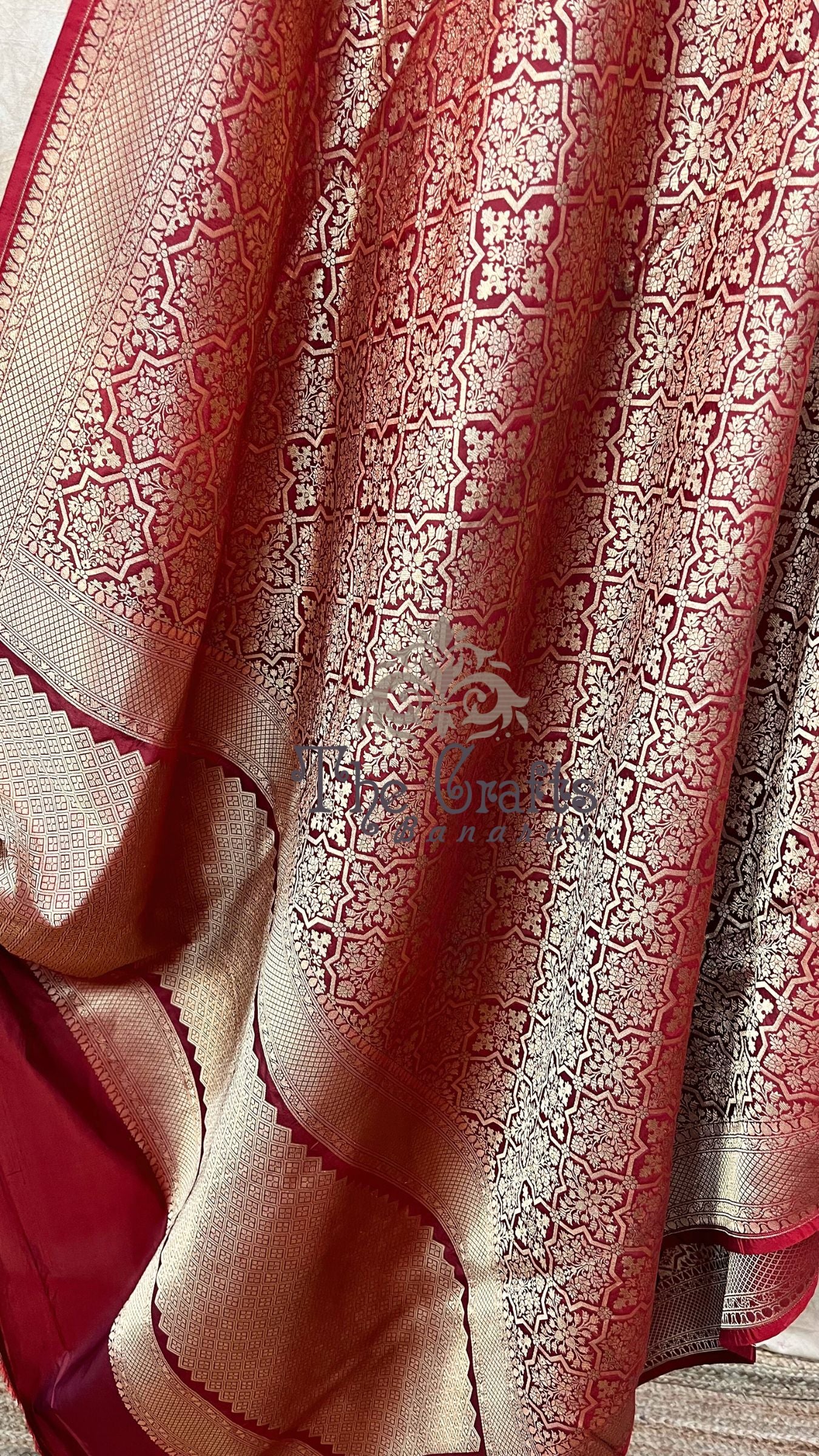 Pure Katan Silk Handloom Banarasi Saree - Tanchui Brocade