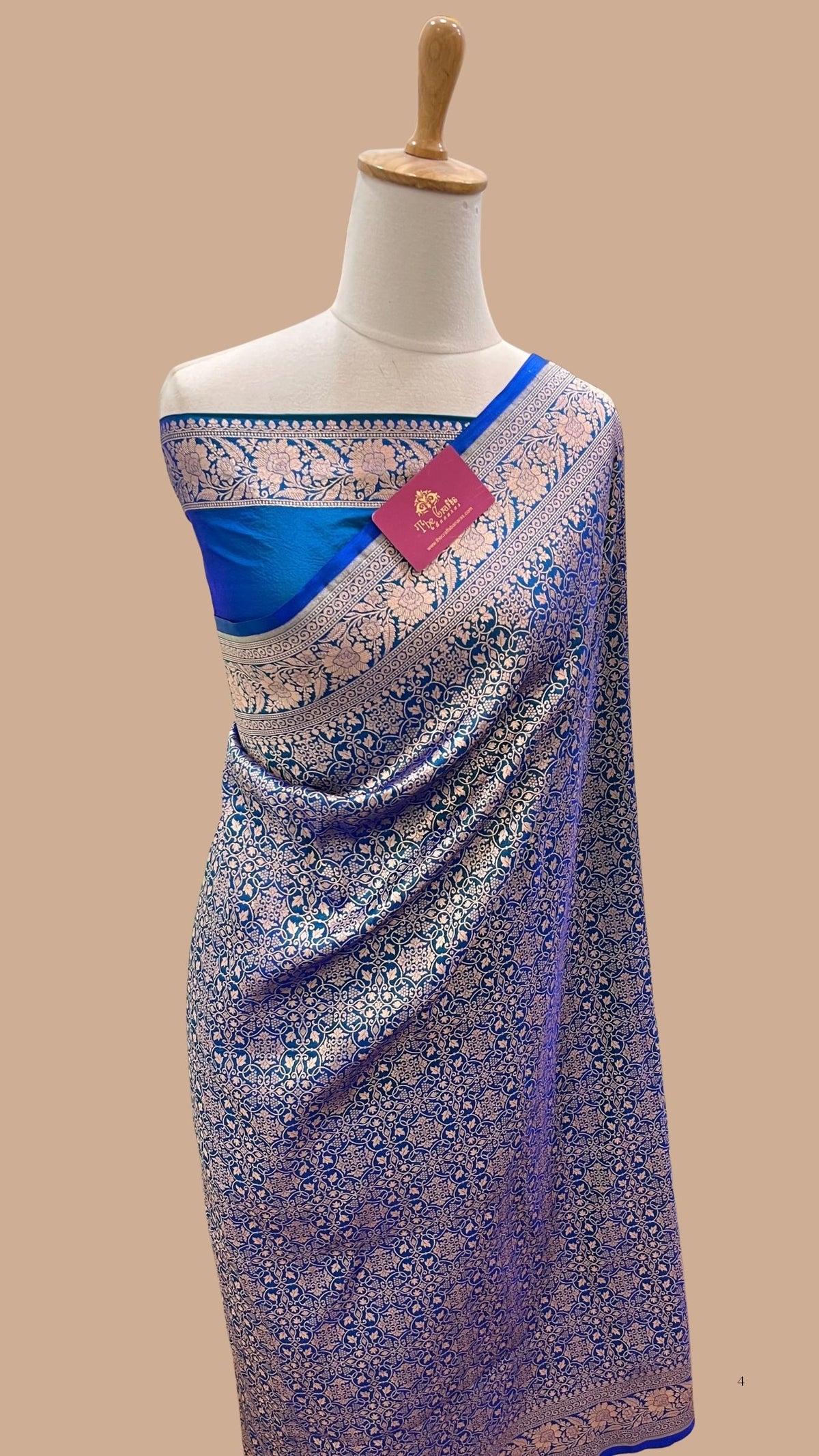 Pure Katan Silk Handloom Banarasi Saree - Tanchui Brocade