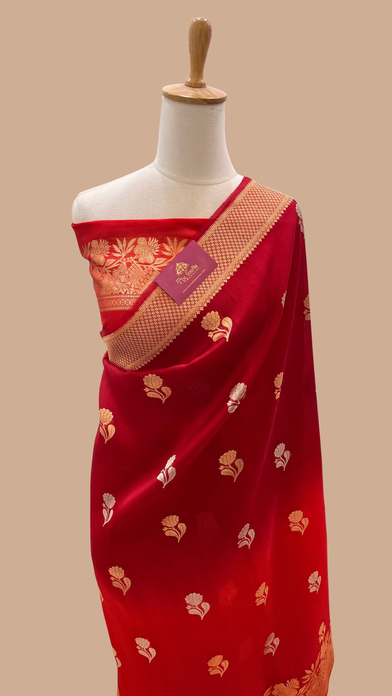 Pure Kora Silk Handloom Banarasi Saree
