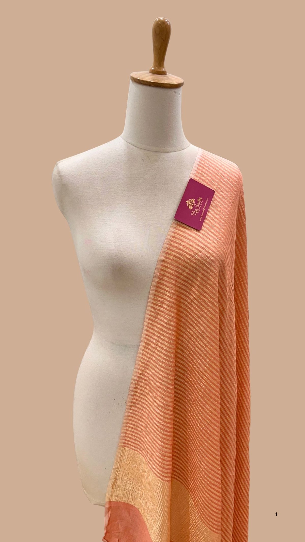 Pure Moonga Silk Banarasi Handloom Dupatta