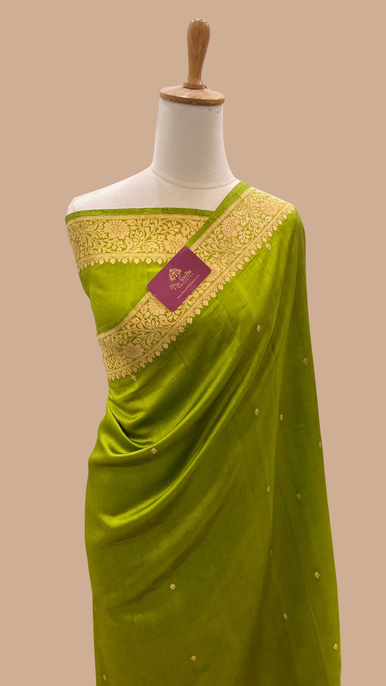 Pure Mango Silk Handloom Banarasi Saree