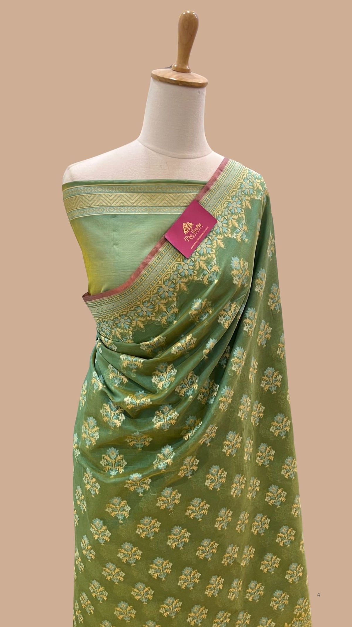 Pure Cotton Patola Reshmi Zari Banarasi Saree