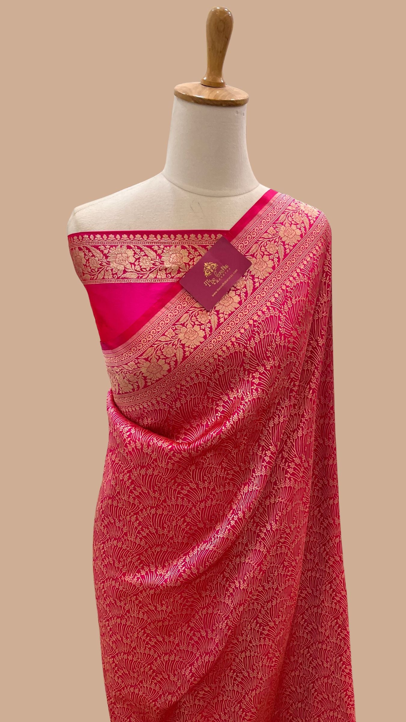 Pure Katan Silk Handloom Banarasi Saree - Tanchui Brocade