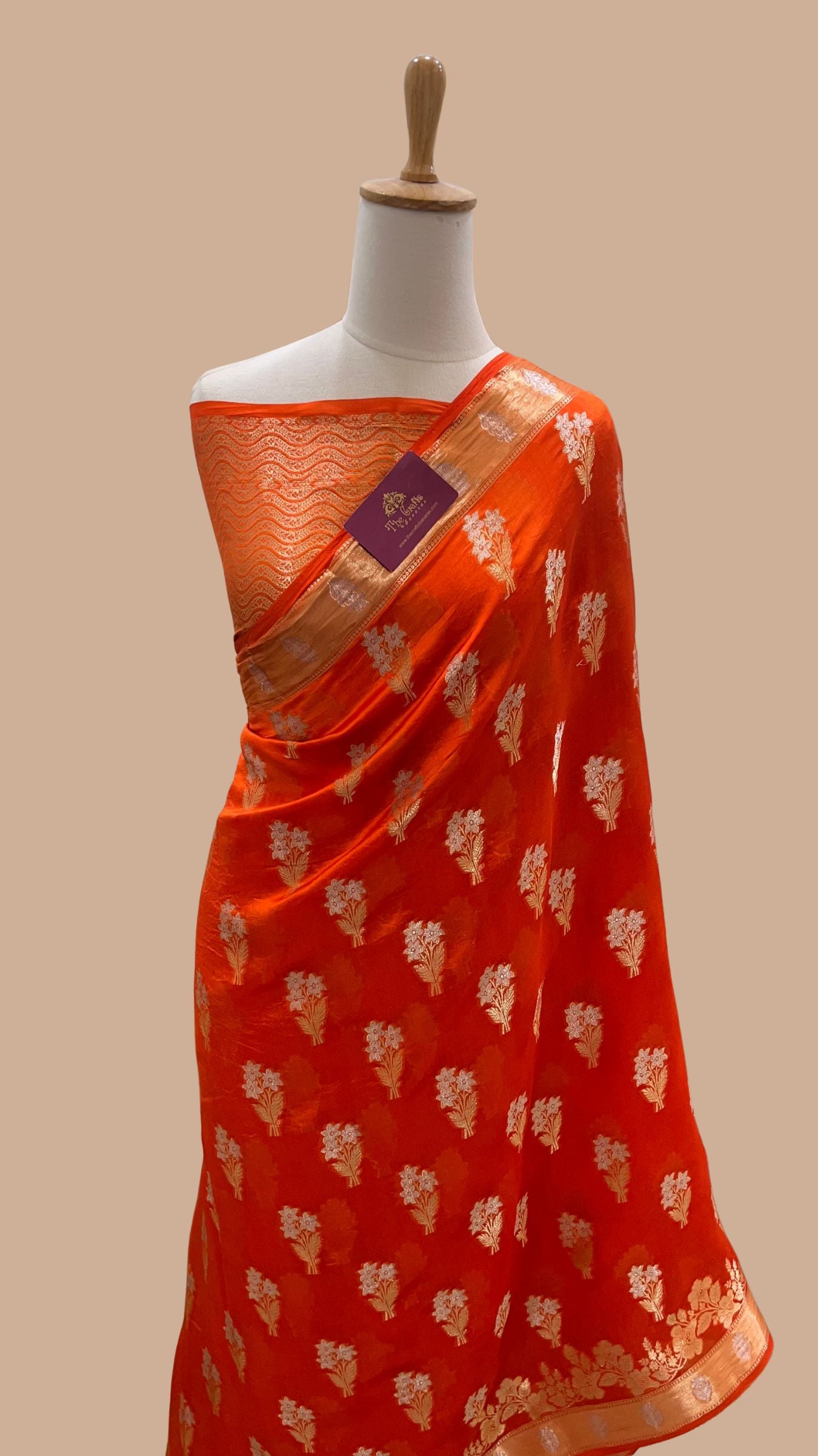 Pure Mango Silk Banarasi Saree