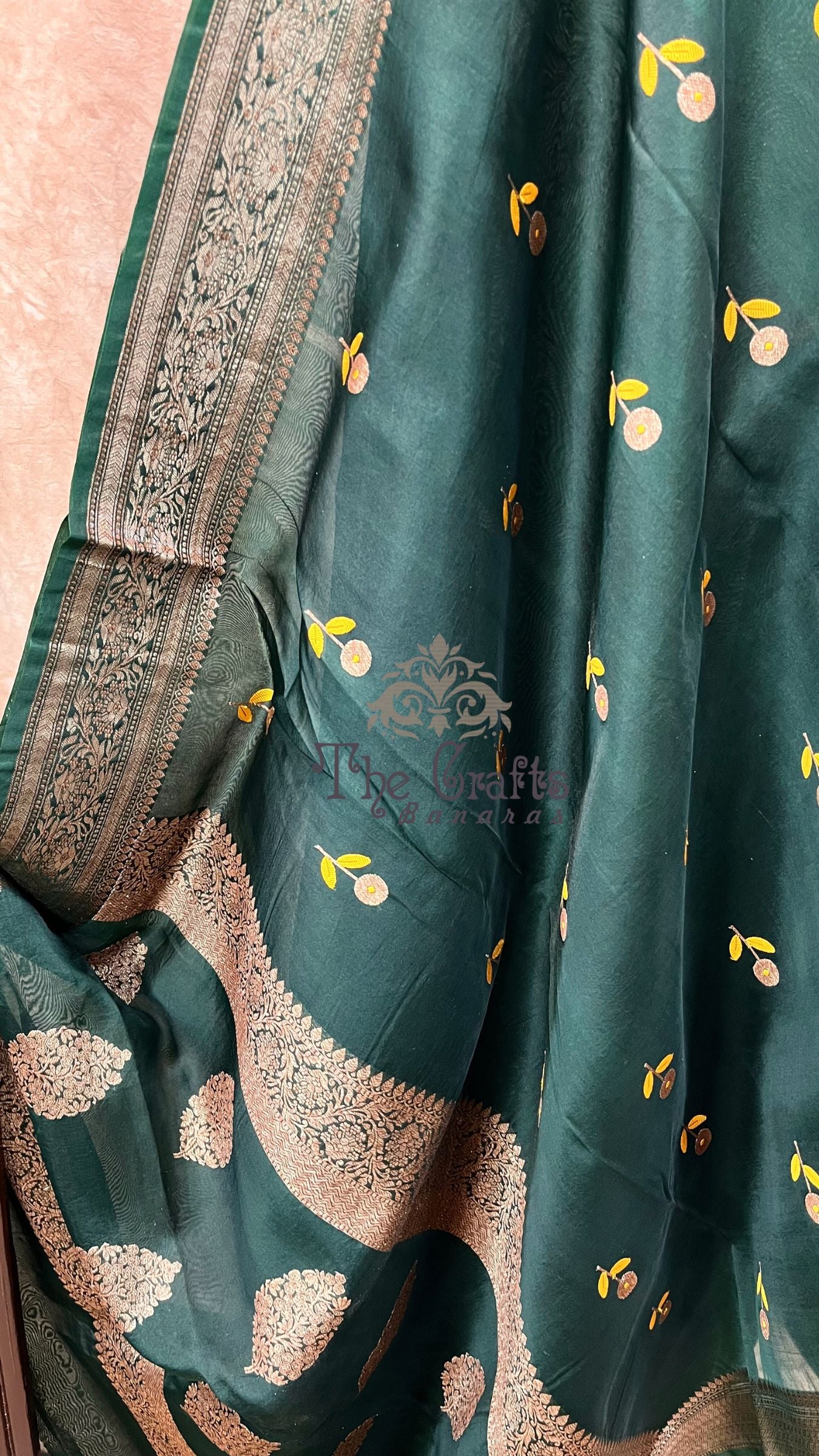 Pure Kora Silk Handloom Banarasi Saree