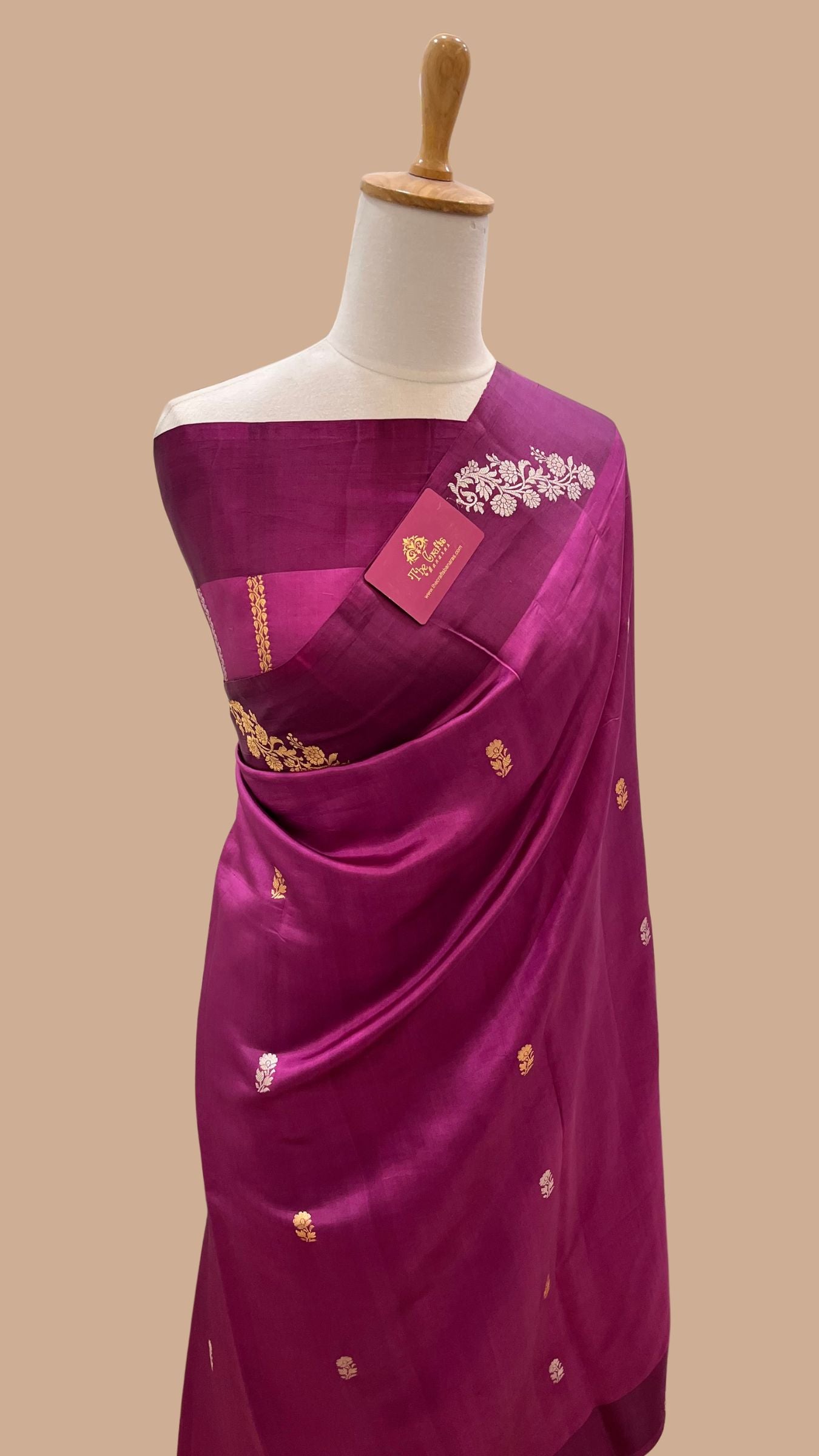 Pure Mango Silk Handloom Banarasi Saree