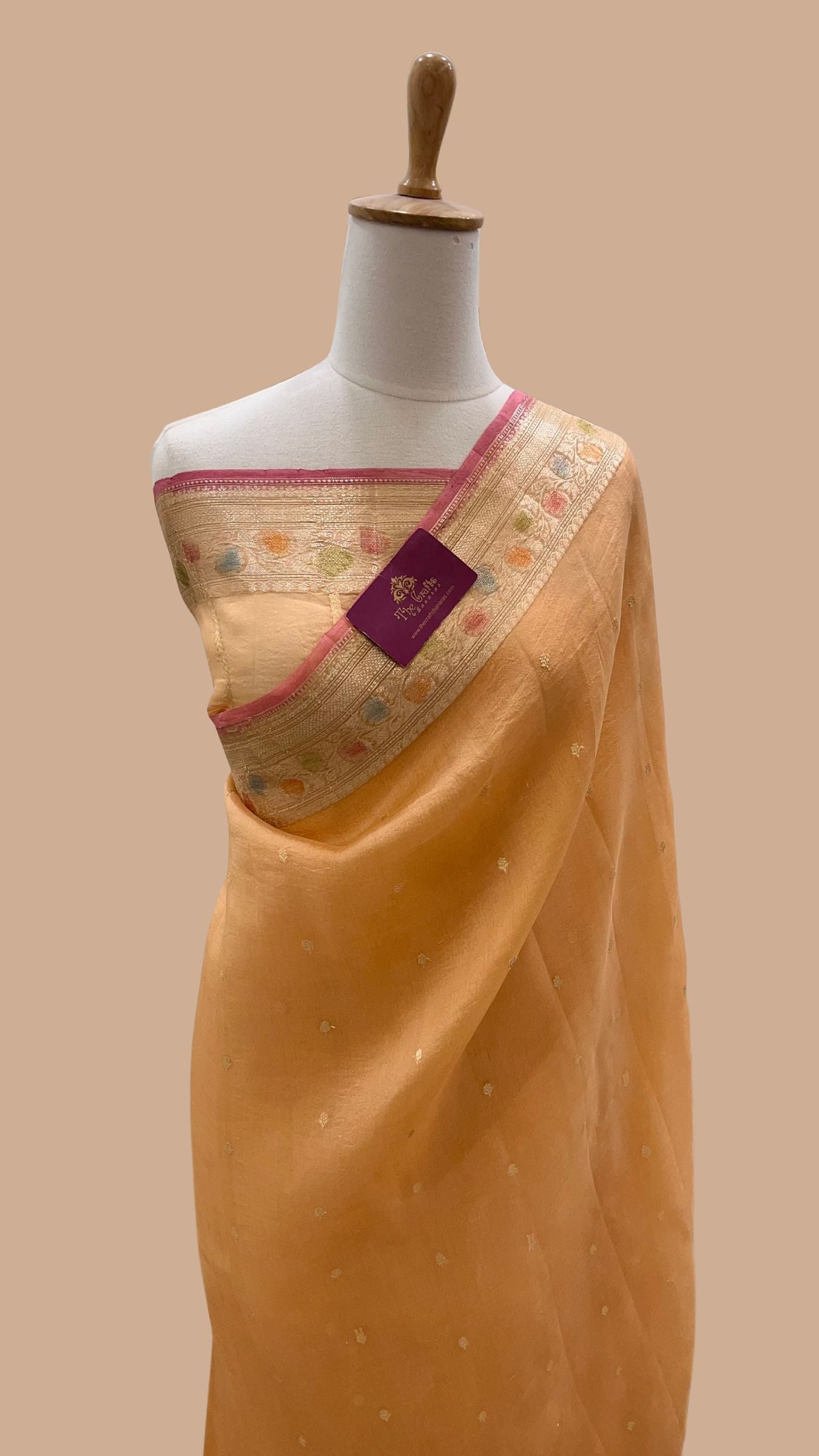 Pure Kora Silk Handloom Banarasi Saree