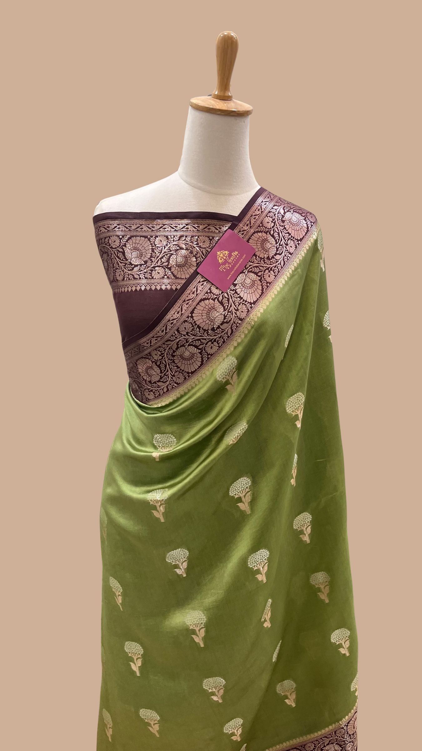 Pure Mango Silk Banarasi Saree