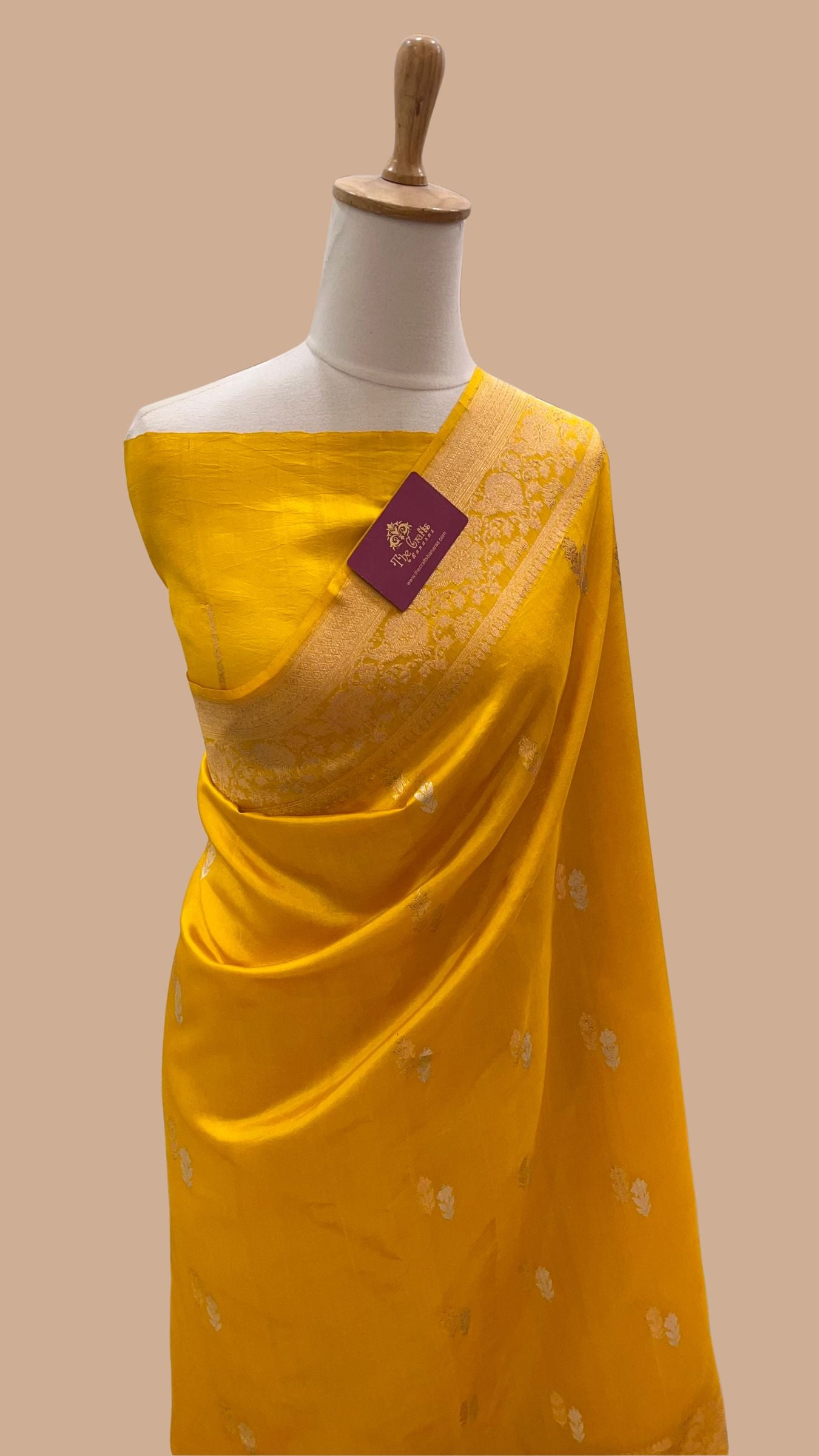 Pure Mango Silk Handloom Banarasi Saree