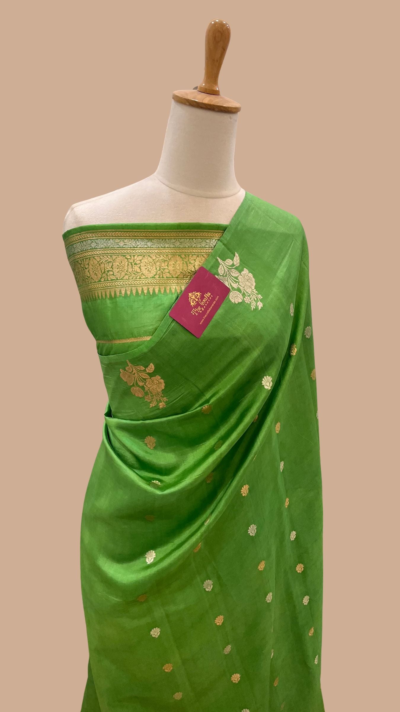 Pure Mango Silk Handloom Banarasi Saree