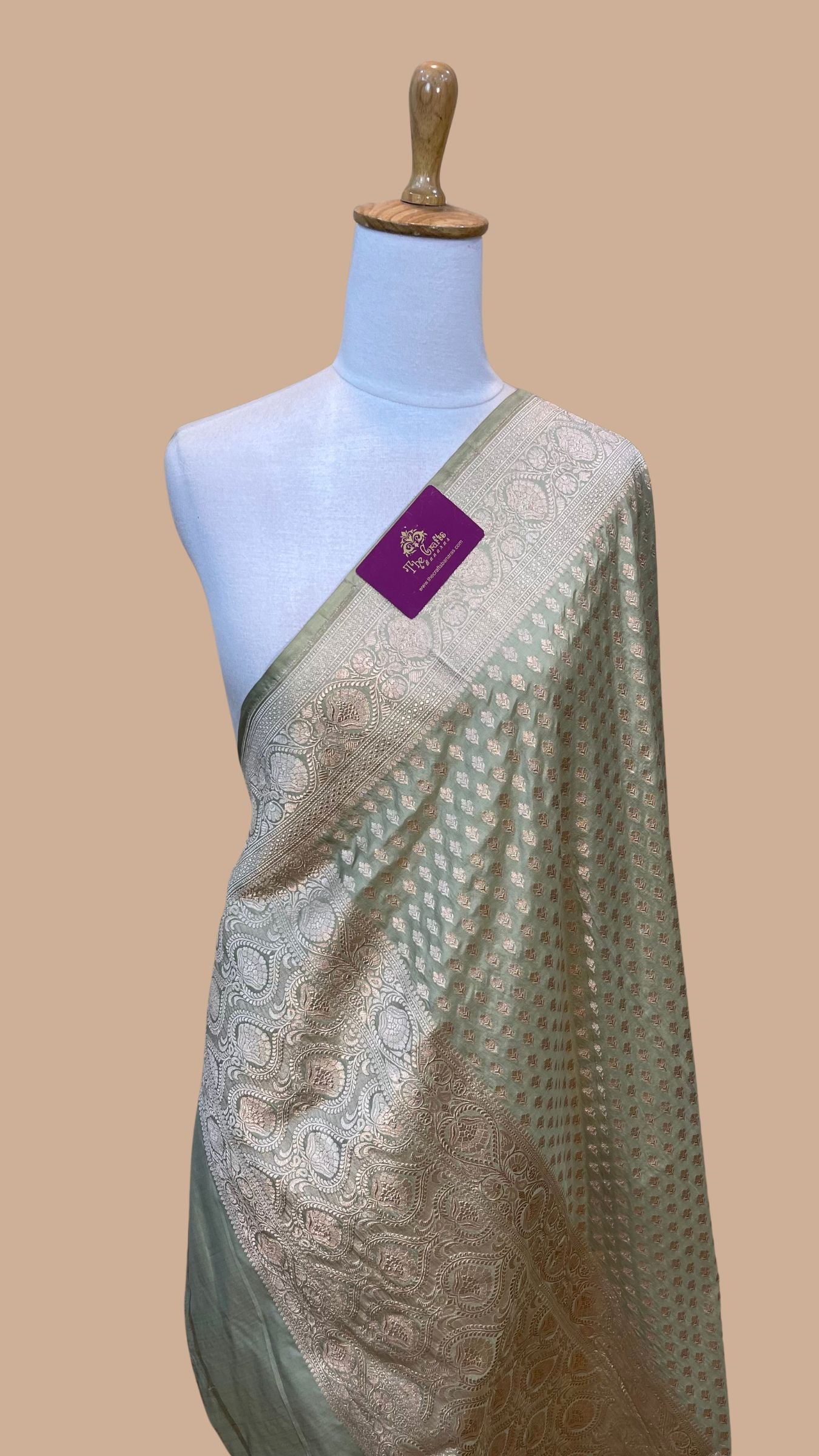 Pure Katan Silk Banarasi Handloom Dupatta