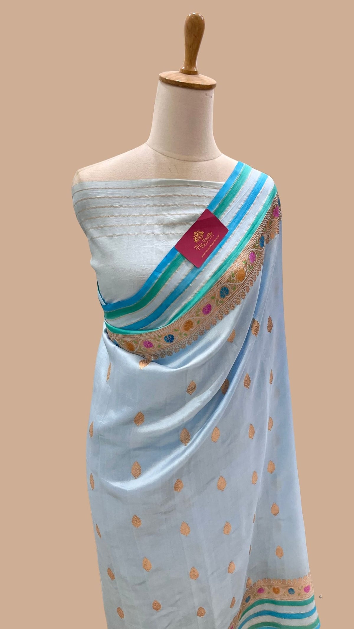Pure Mango Silk Handloom Banarasi Saree