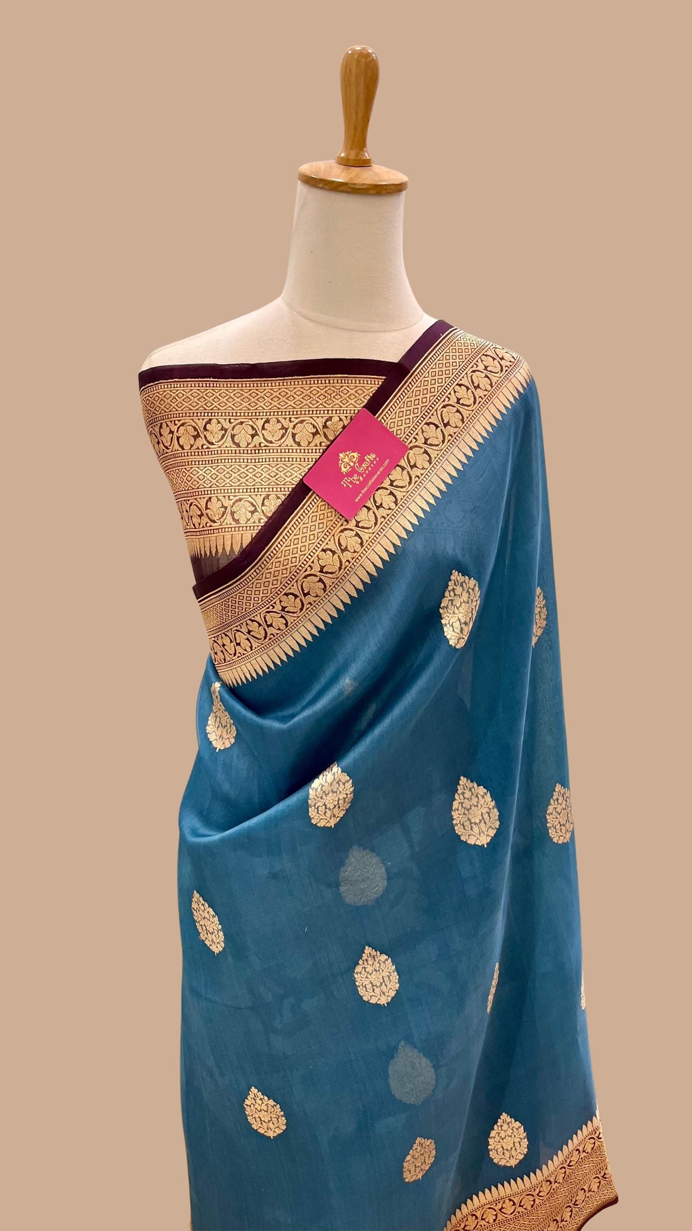 Pure Mango Silk Handloom Banarasi Saree