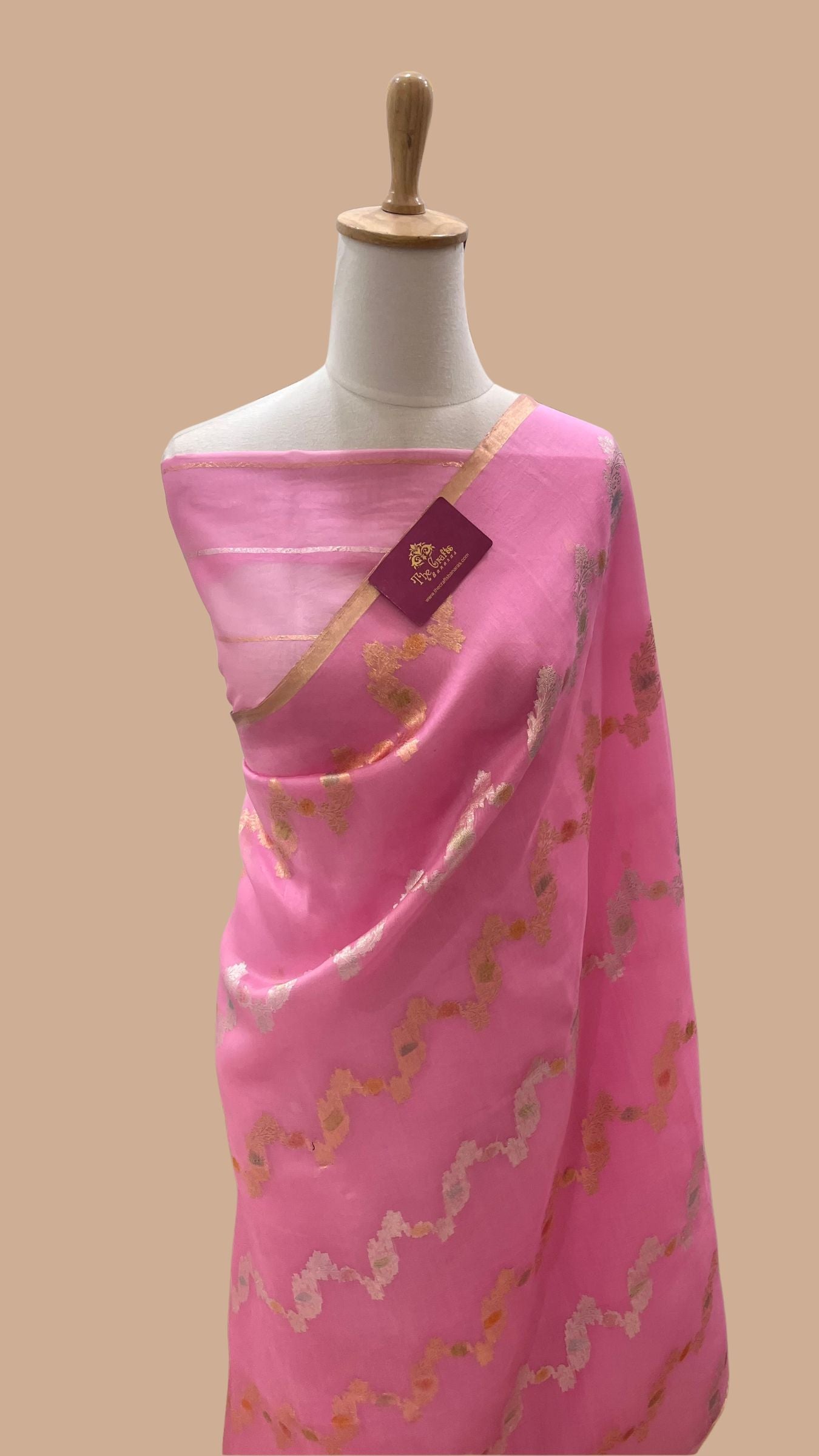 Pure Kora Silk Handloom Banarasi Saree