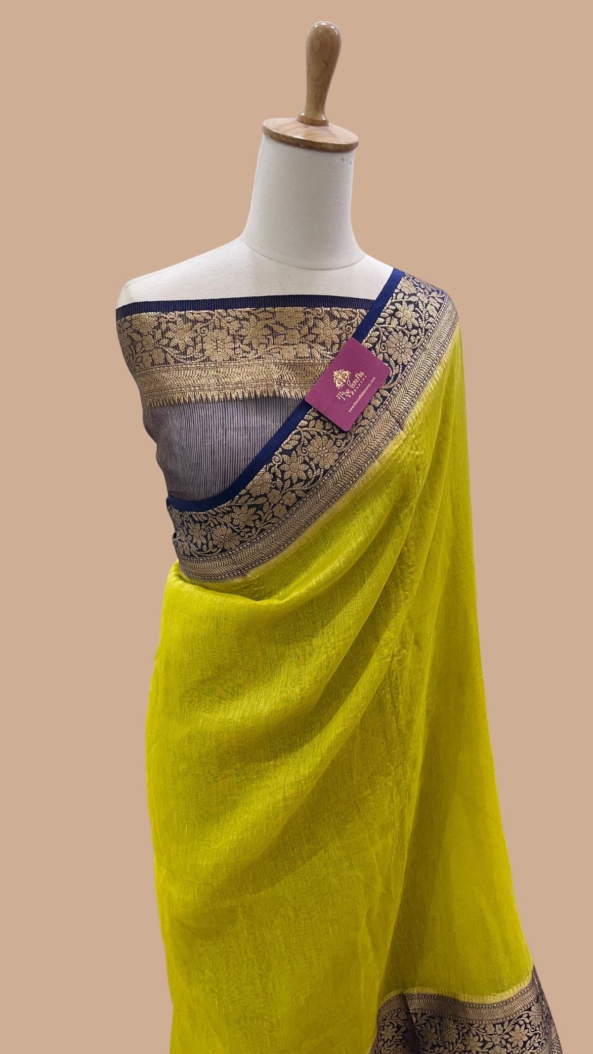 Pure Linen Banarasi Saree