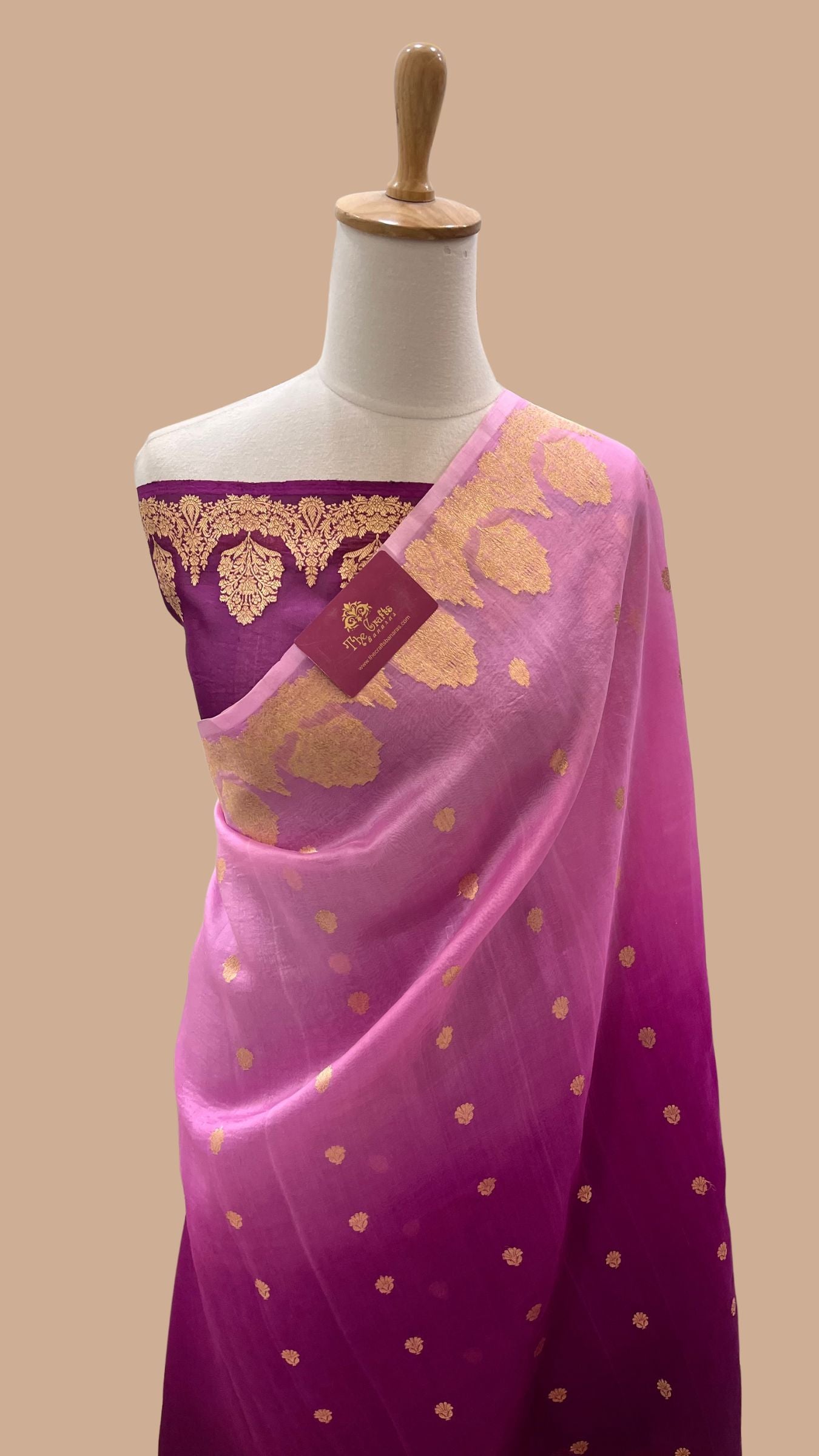 Pure Kora Silk Handloom Banarasi Saree