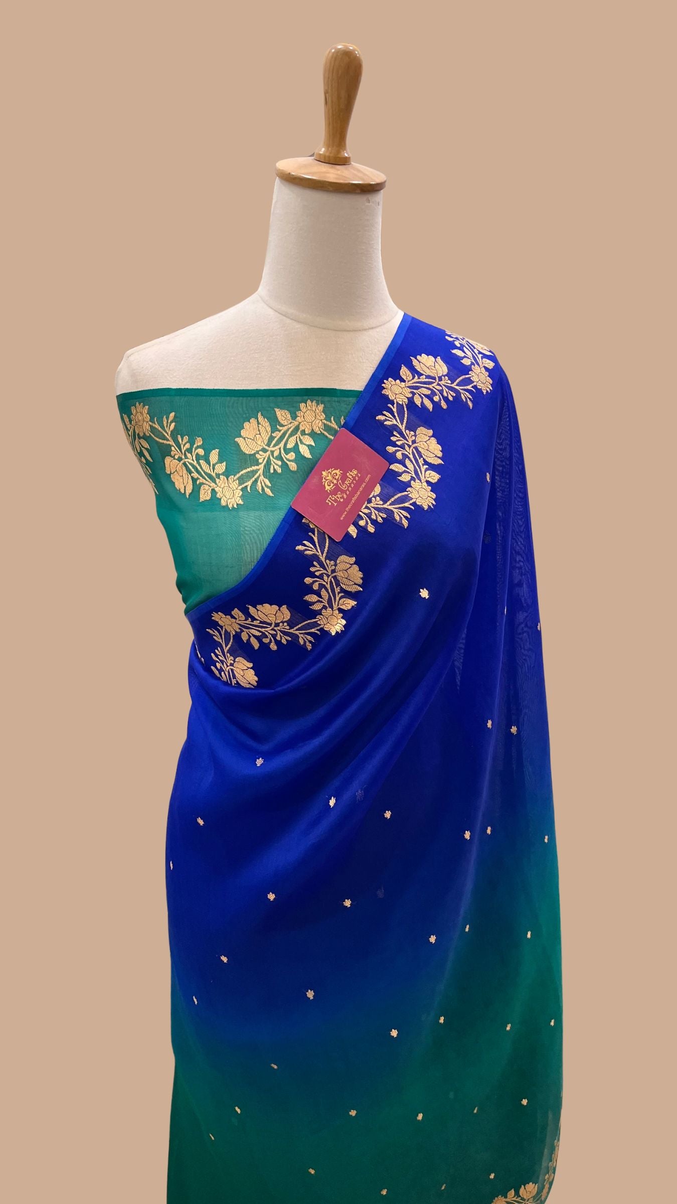 Pure Kora Silk Handloom Banarasi Saree