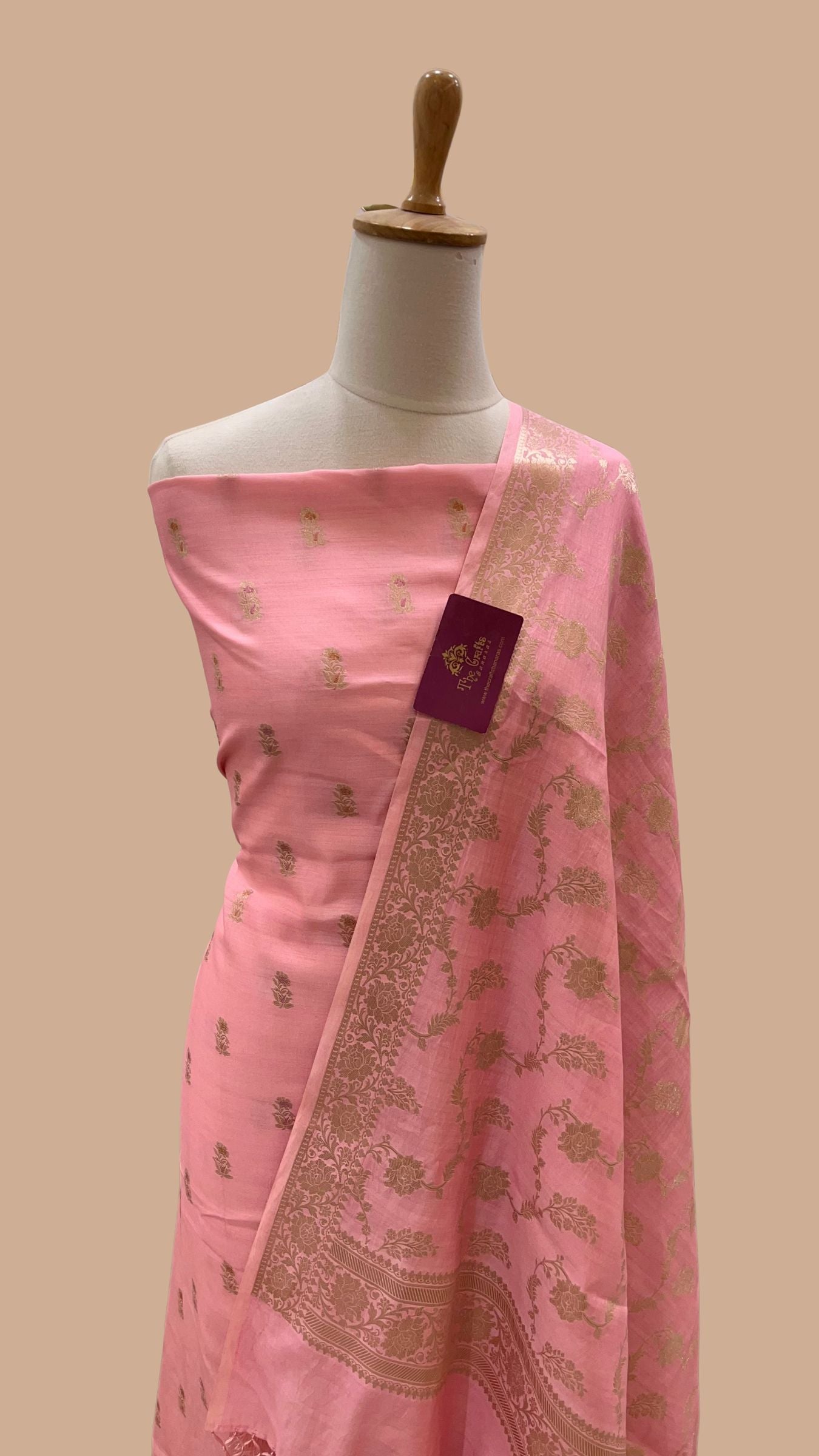 Pure Chiniya Silk Banarasi Dress Material