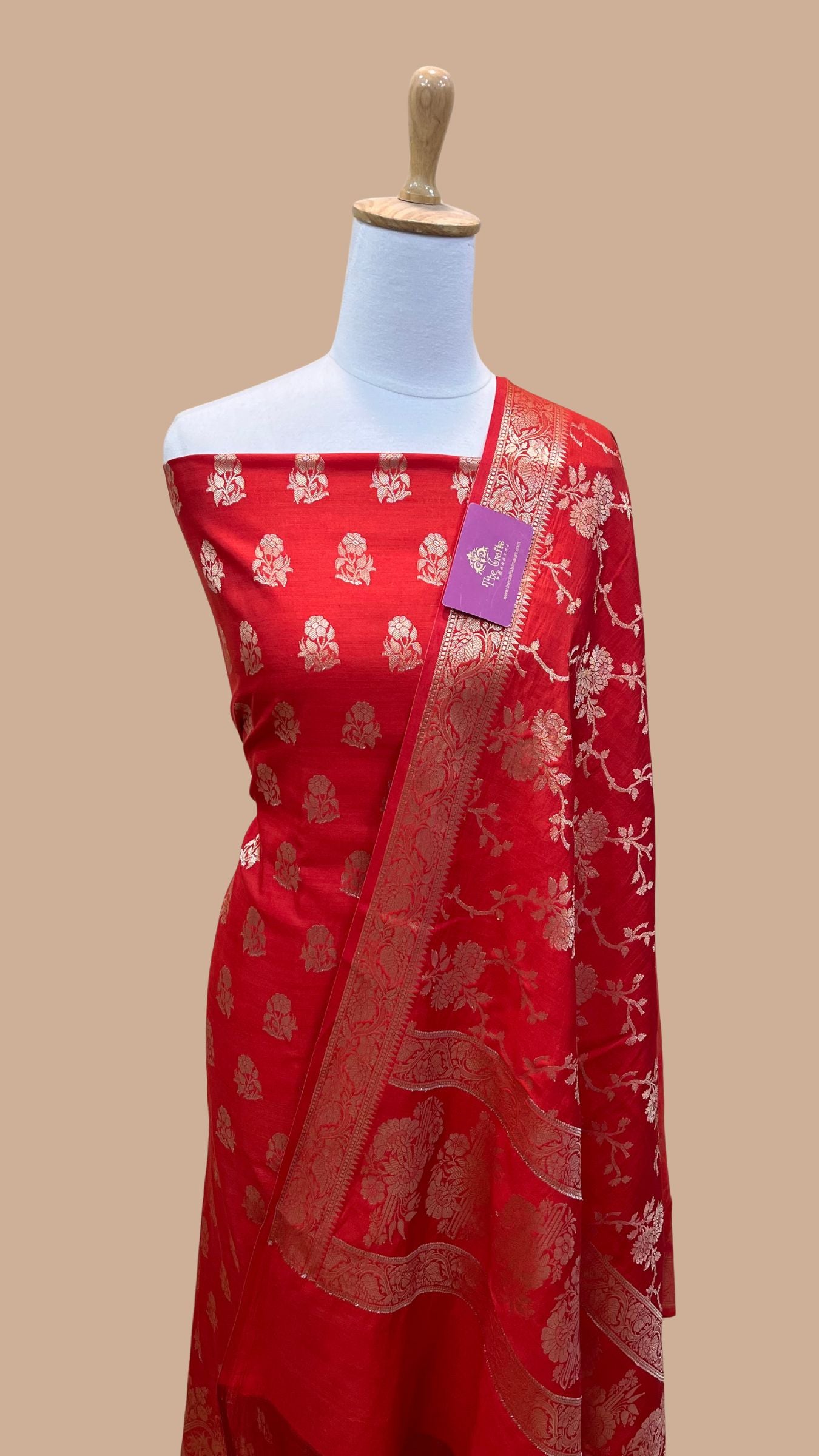 Pure Chiniya Silk Banarasi Dress Material