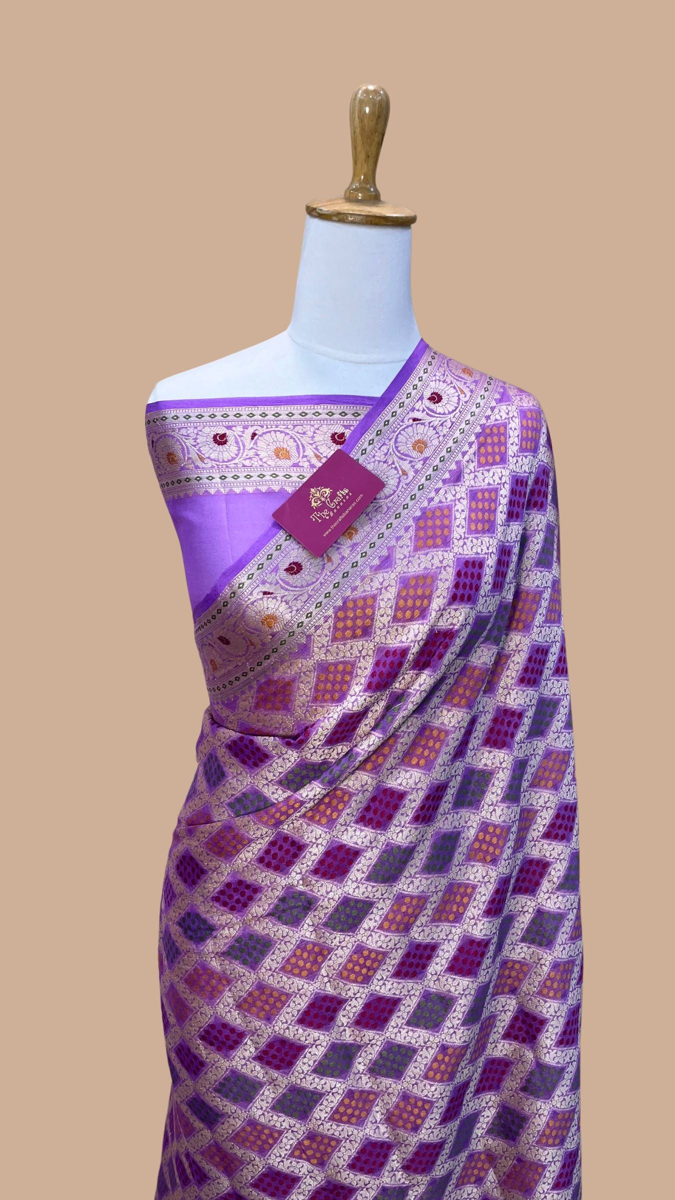 Pure Khaddi Chiffon Banarasi Saree