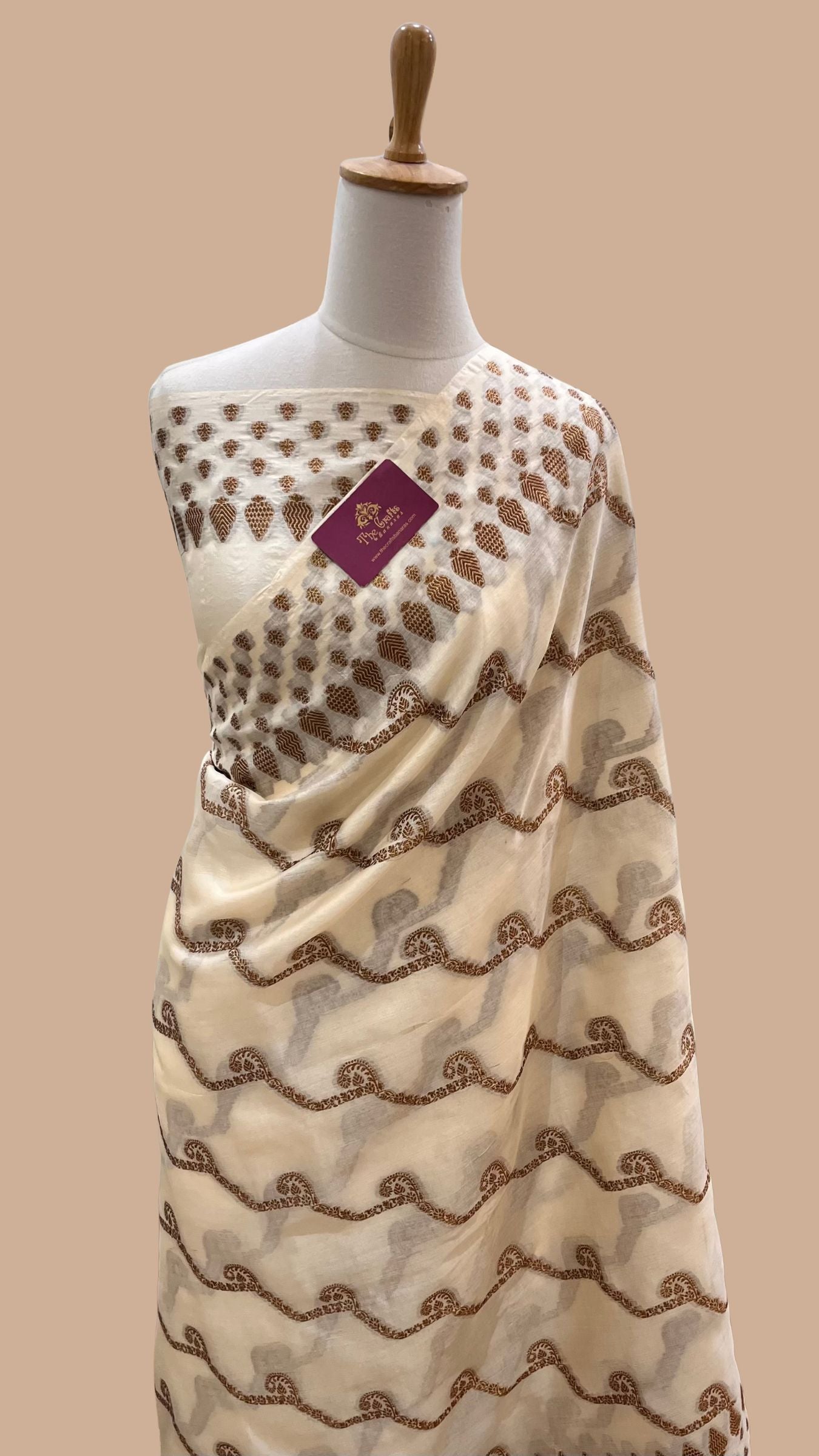 Pure Tussar Silk Banarasi Saree