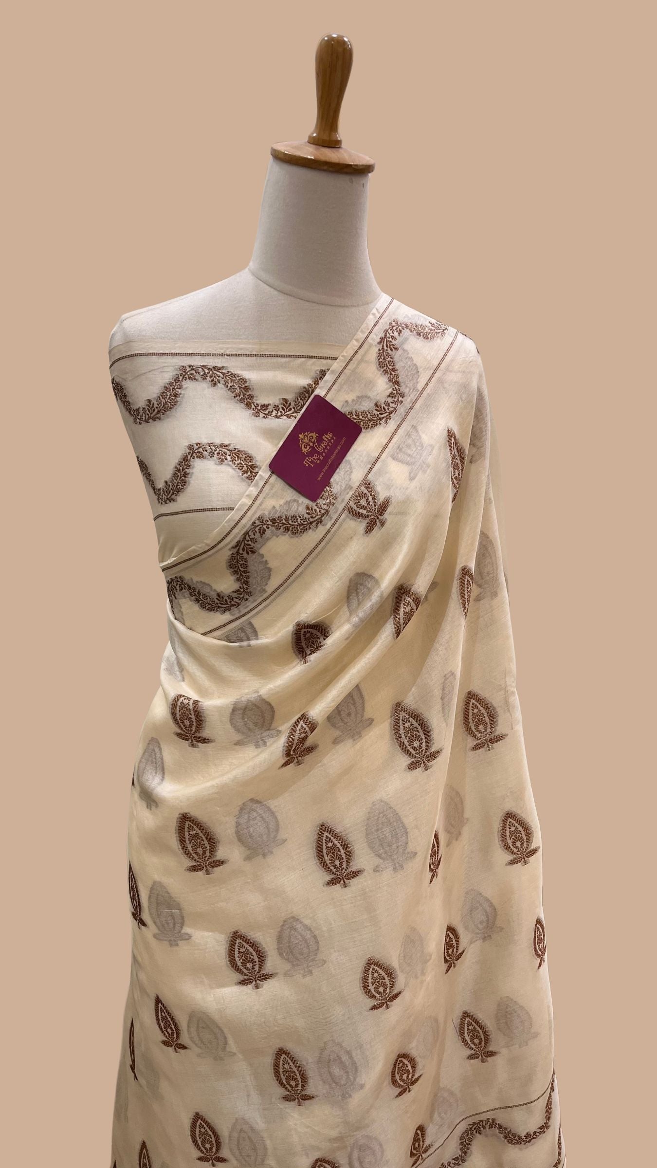 Pure Tussar Silk Banarasi Saree